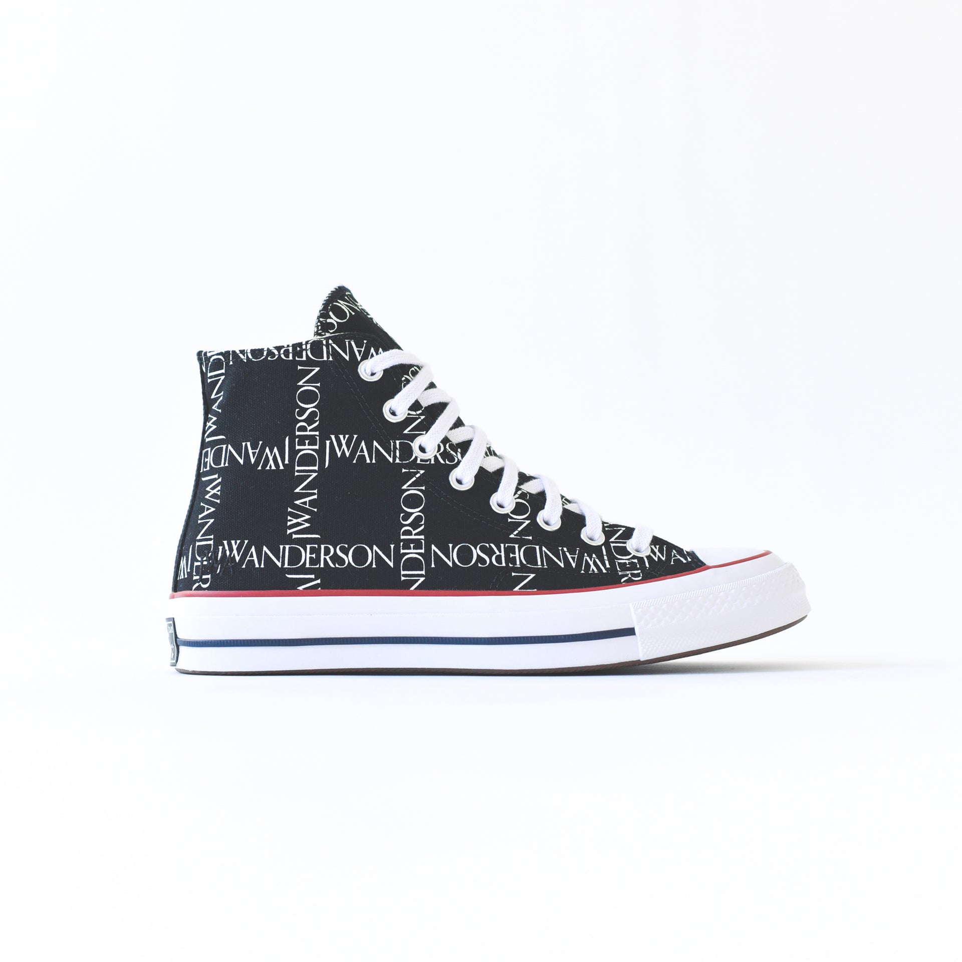 Converse x JW Anderson Chuck 70 High - Black / White / Insignia Red