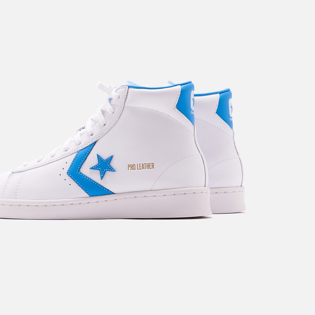 Converse Pro Leather High - White / Coast Blue