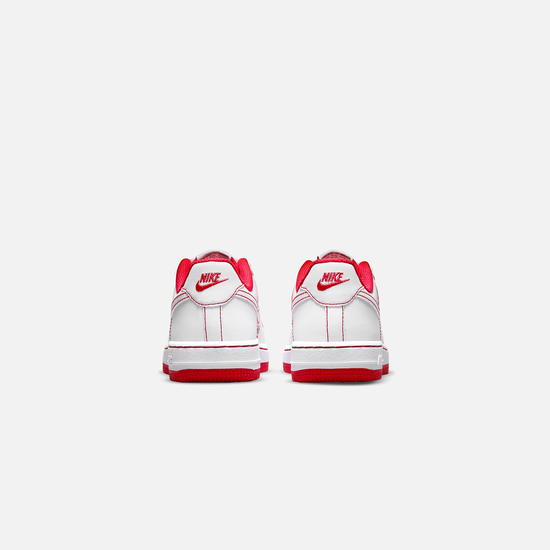 Nike Pre-School Air Force 1 Stitch - White / University Red