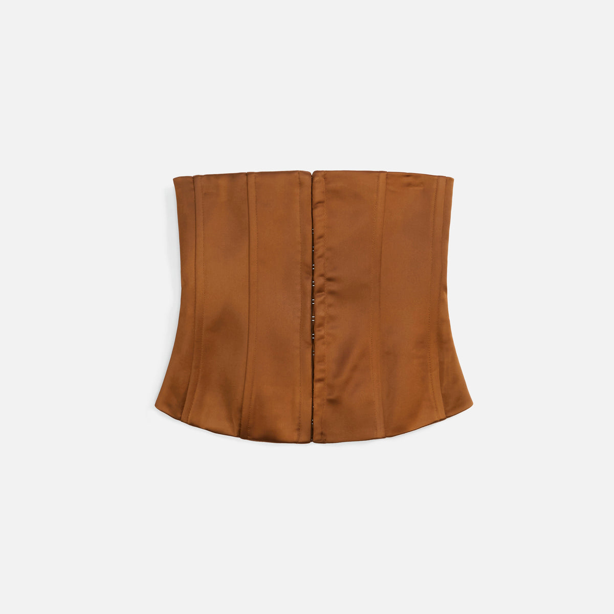 GUIZIO Satin Corset - Brown