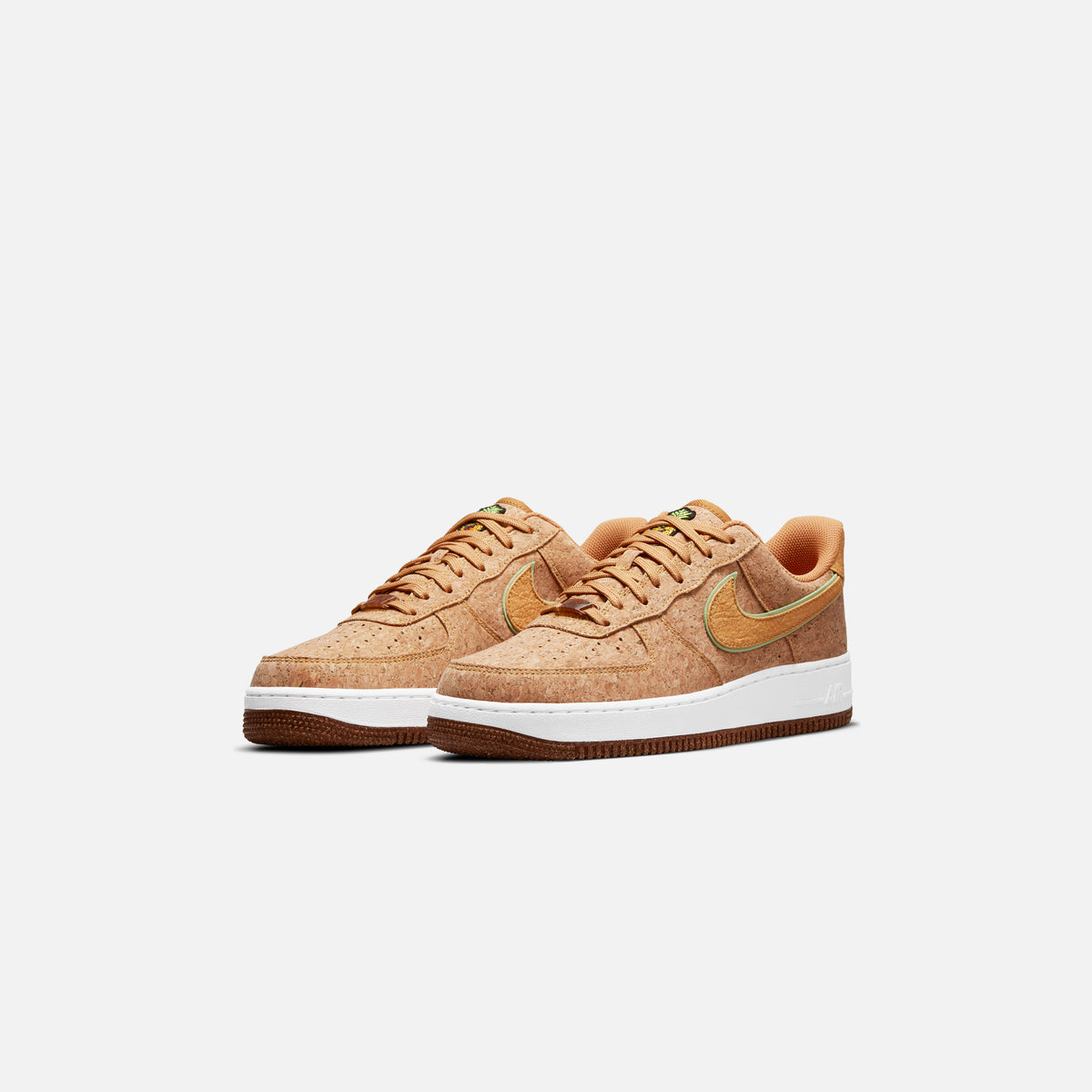 Nike Air Force 1 '07 Premium - Multicolor / Metallic Gold / Flax / Lime Glow
