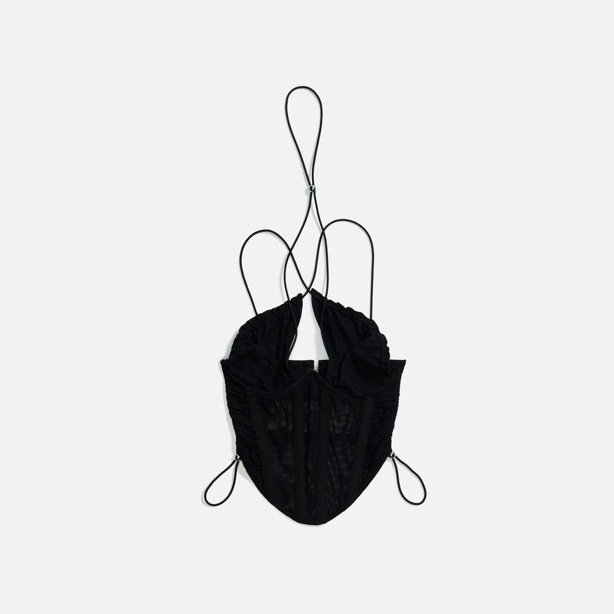 Dion Lee Powertulle Corset Top - Black
