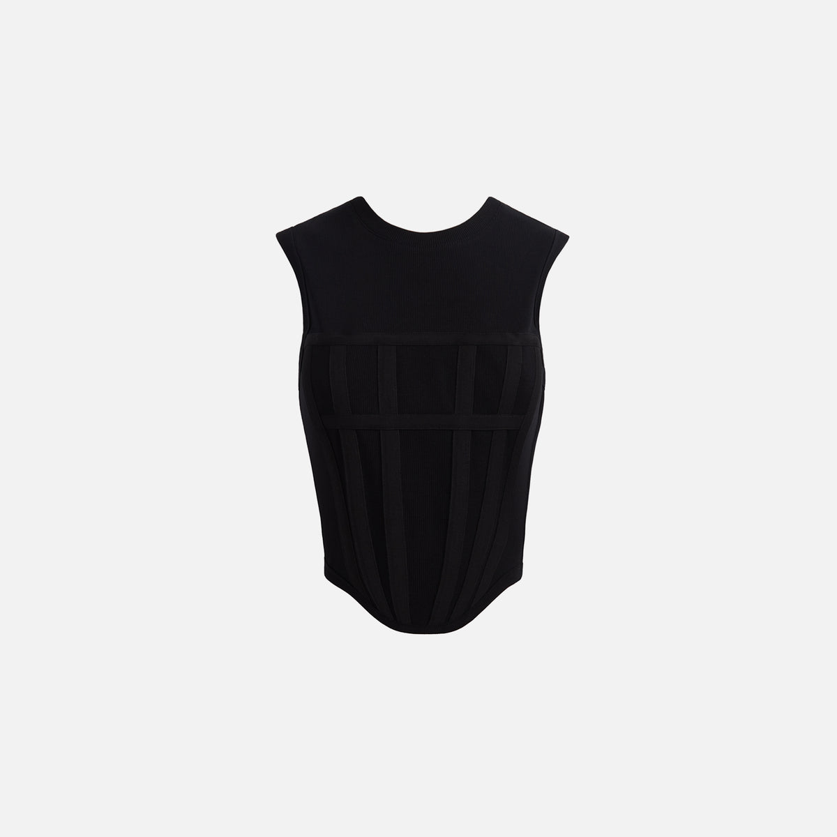 Dion Lee Rib Corset Tank - Black