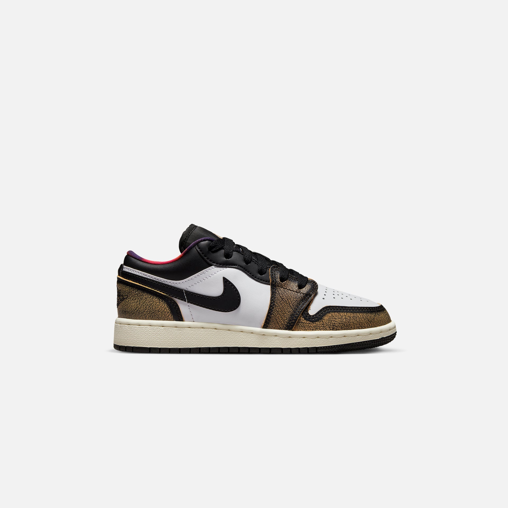 Nike Air Jordan Grade School 1 Low SE - Black / White Onyx / White / Sail