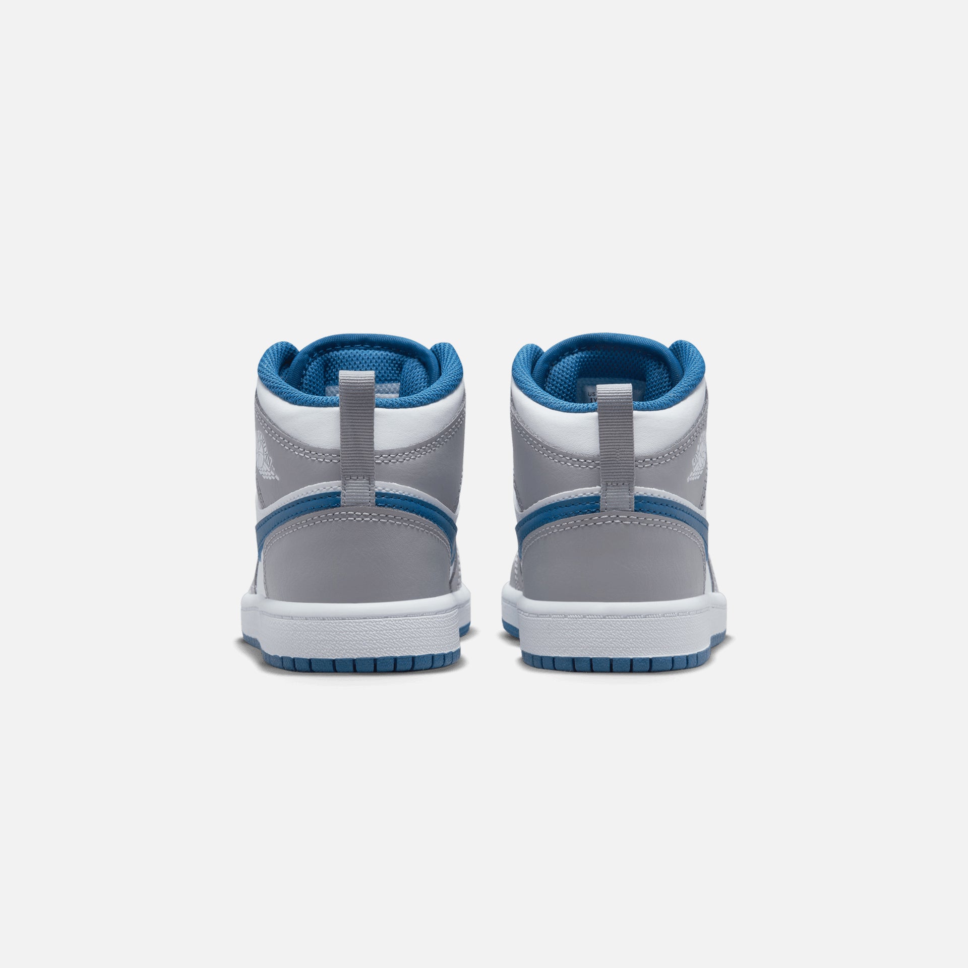 Nike Pre-School Air Jordan 1 Mid - Cement Grey / White / True Blue