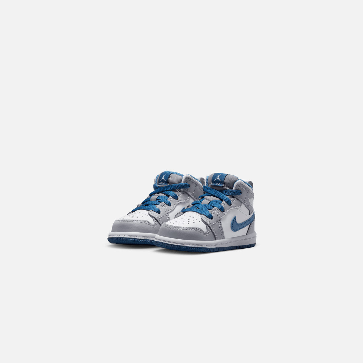 Air Jordan Toddler 1 Mid - Cement Grey / White / True Blue