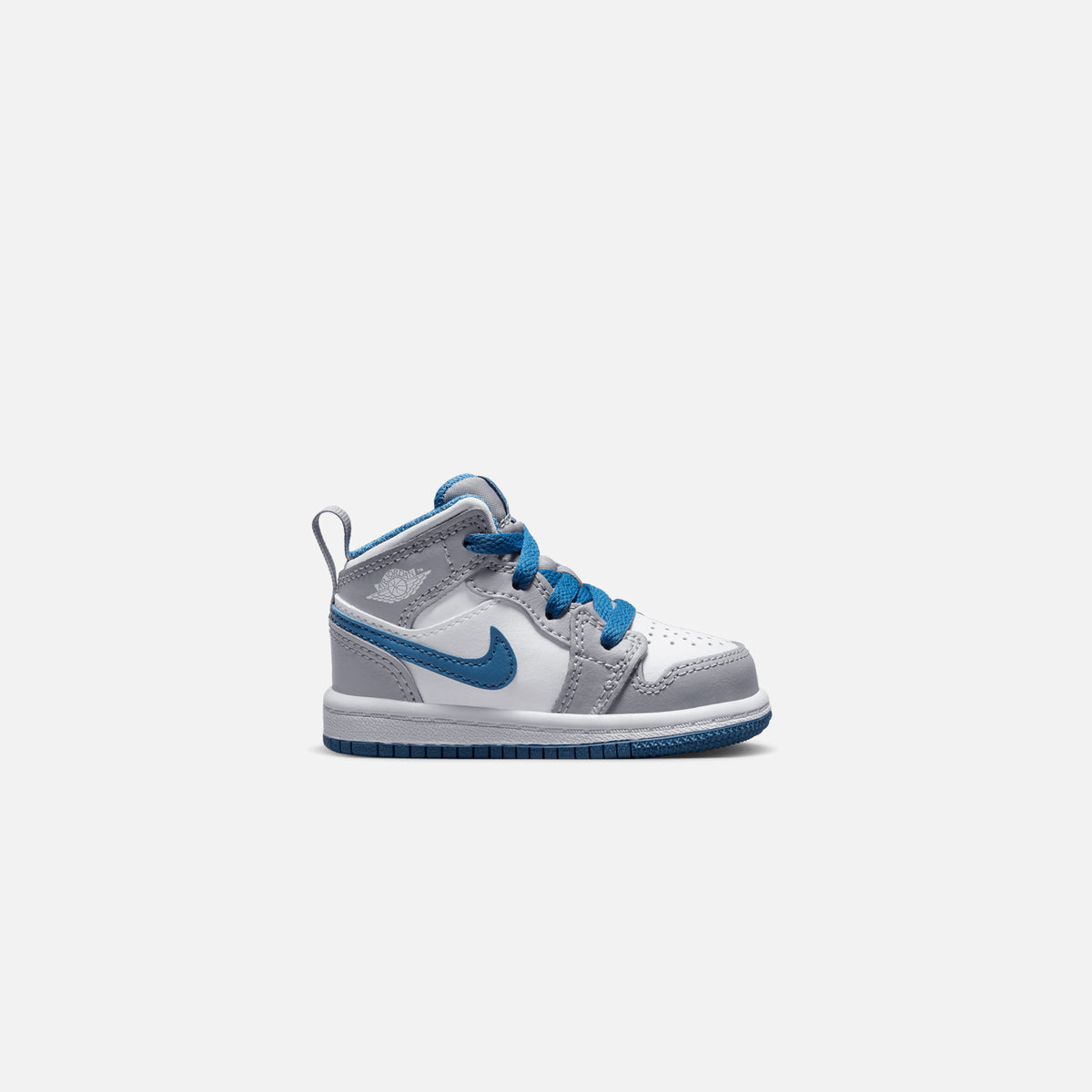 Air Jordan Toddler 1 Mid - Cement Grey / White / True Blue