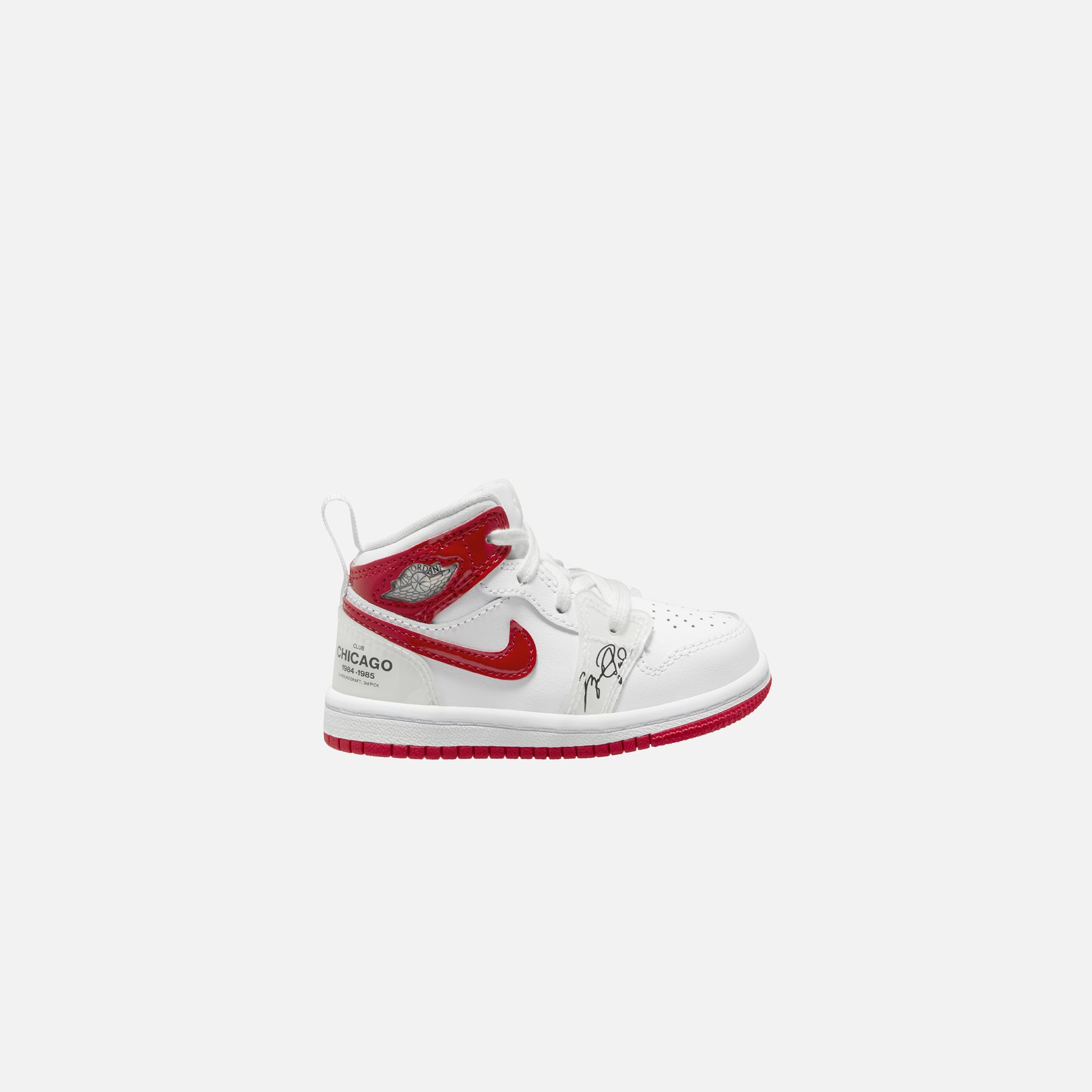 Nike Air Jordan Toddler 1 Mid SS - White / University Red