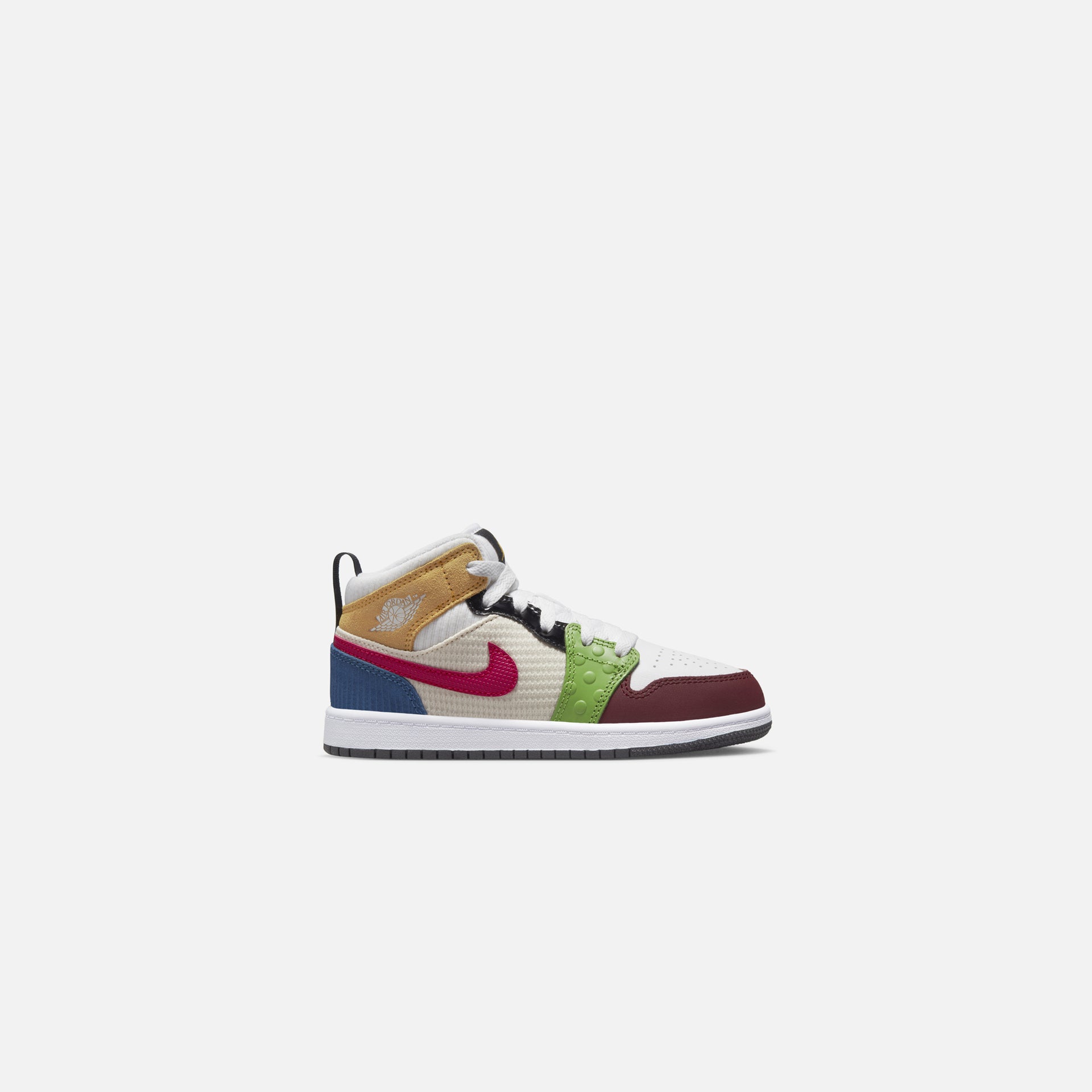 Nike Air Jordan 1 Mid SE - White / Gym Red / Black / Pearl White