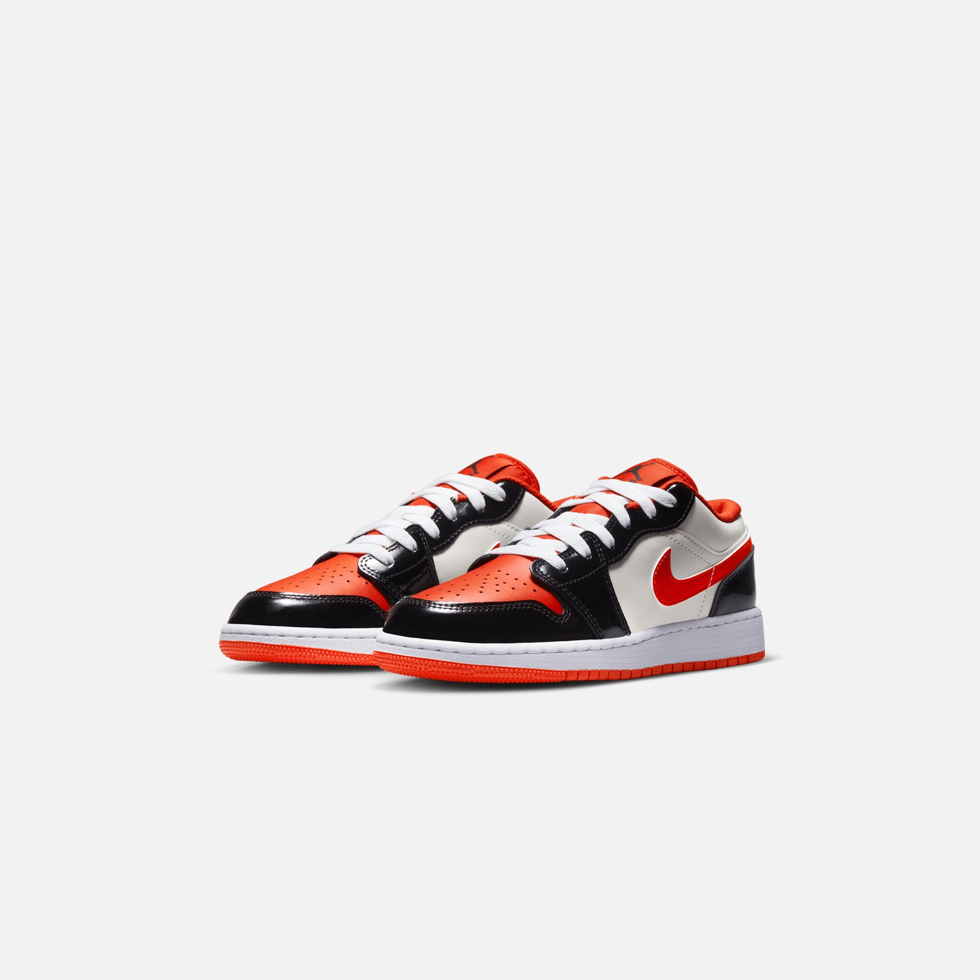 Nike Grade School Air Jordan 1 Low - Black / Fire Red / White