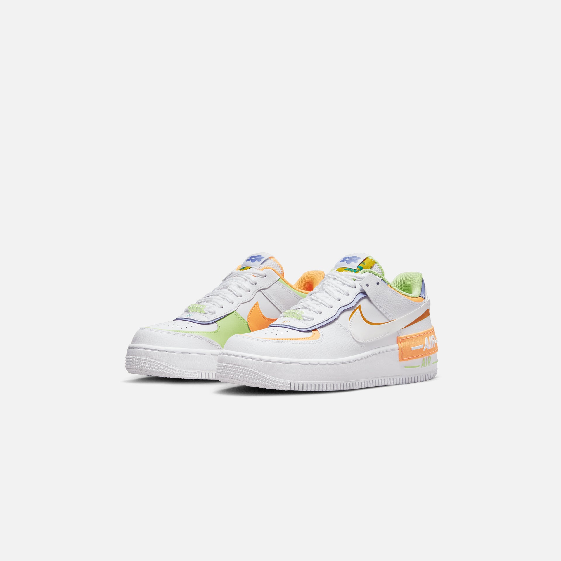 Nike Wmns Air Force 1 Shadow - White / Peach / Light Liquid Lime / White