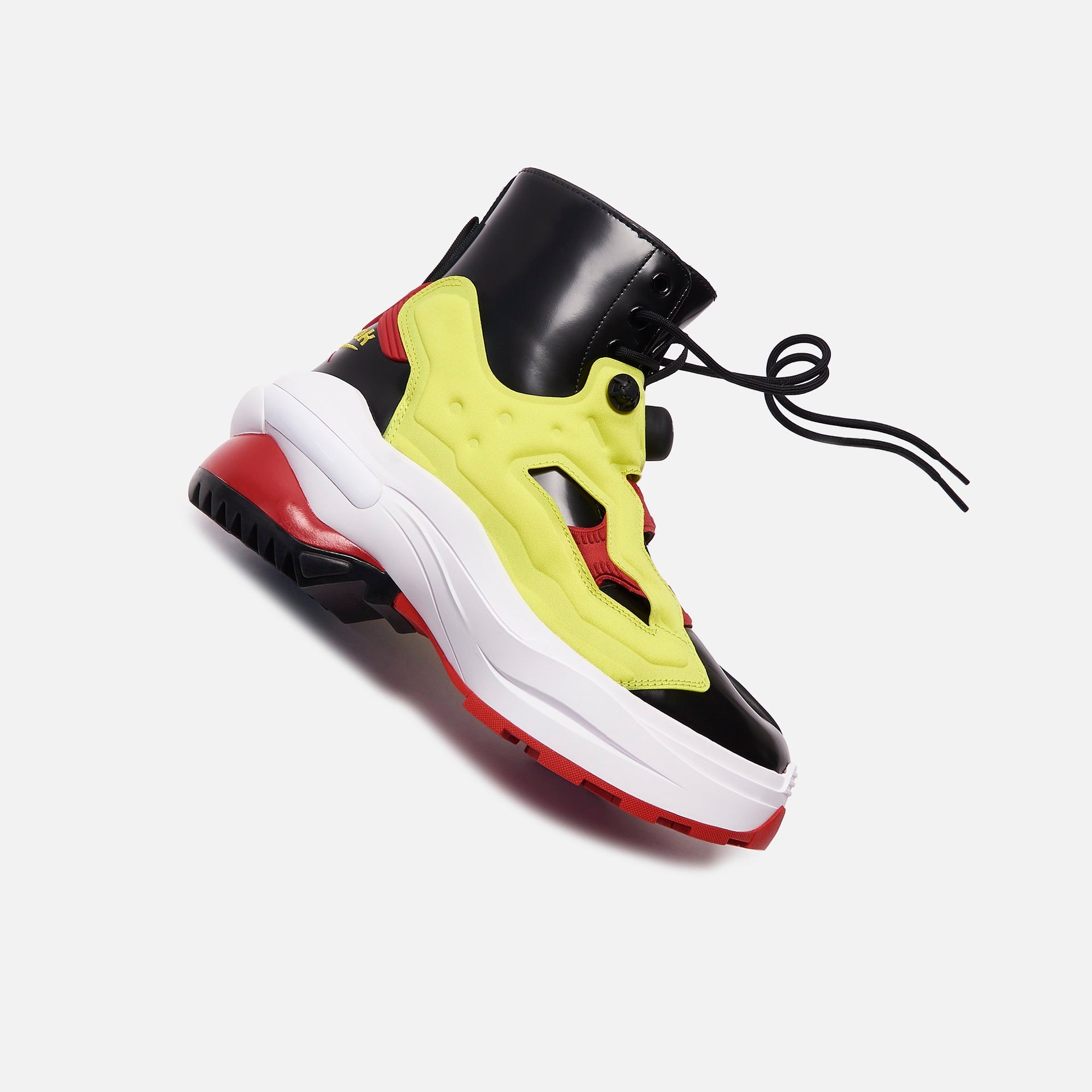 Maison Margiela x Reebok Pump Tabi Boot - Black / Yellow Matt