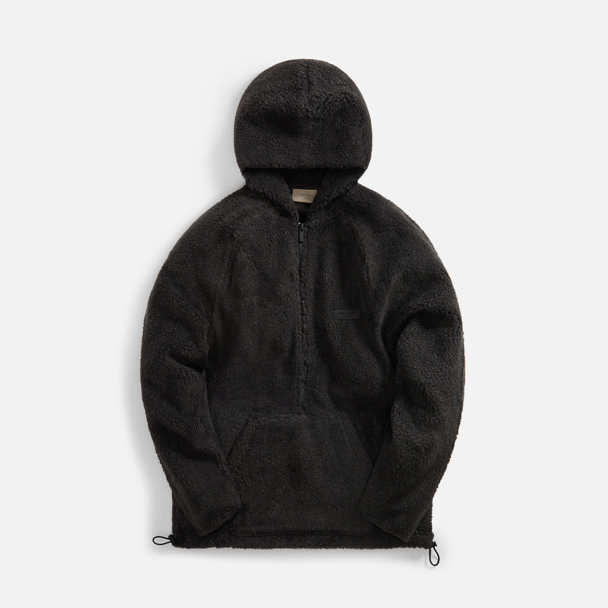 Essentials Polar Fleece Half Zip Hoodie - Iron