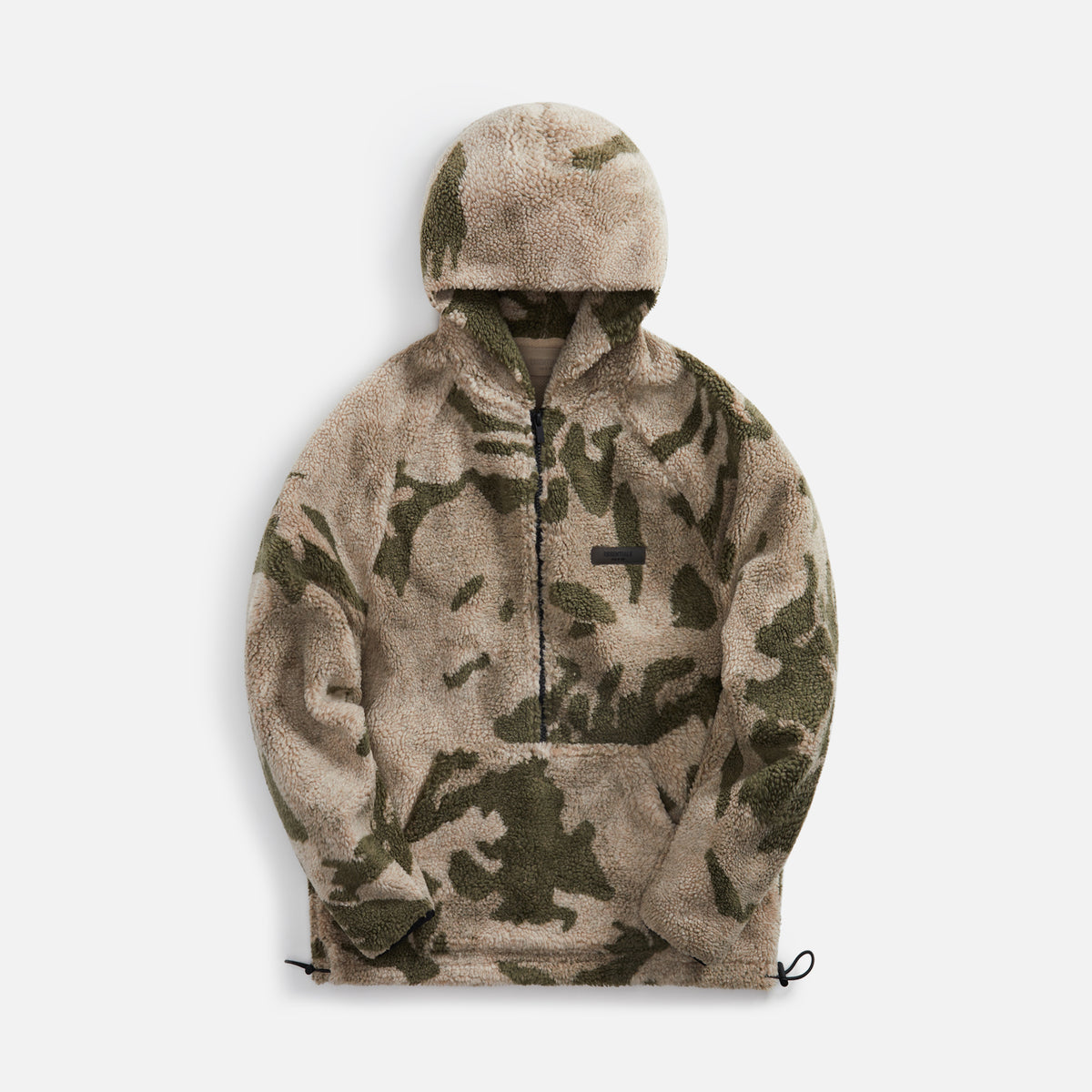 Essentials Polar Fleece Half Zip Hoodie - Camo
