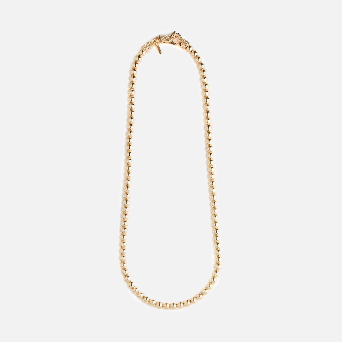 Emanuele Bicocchi Beaded Necklace 24k Gold Plated Silver