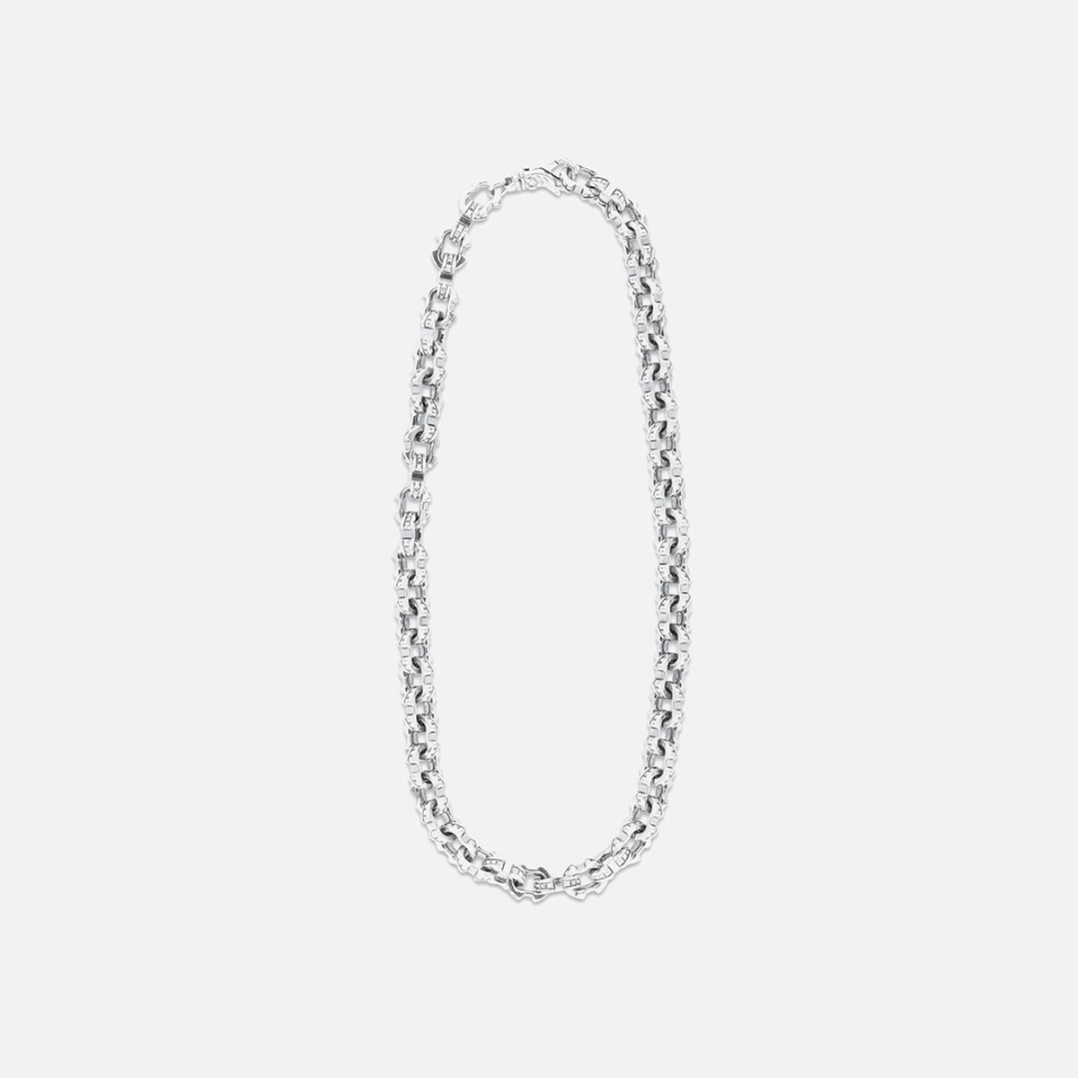 Emanuele Bicocchi Anchor Chain Link Necklace - Silver