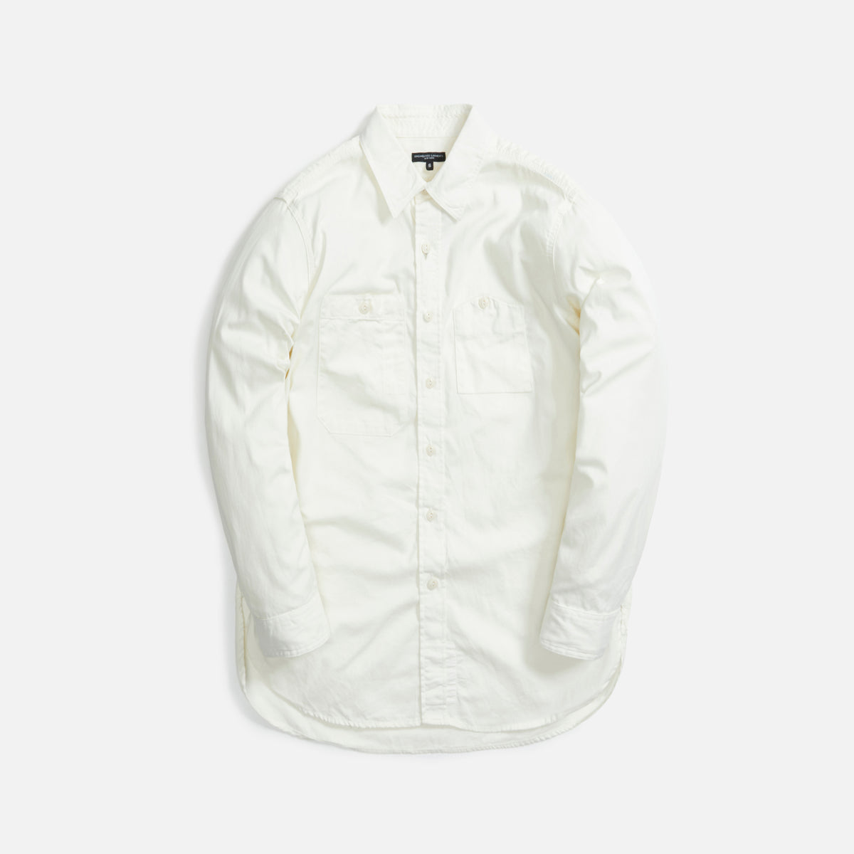 Engineered Garments Work Shirt Cotton Micro Sanded Twill - Ivory