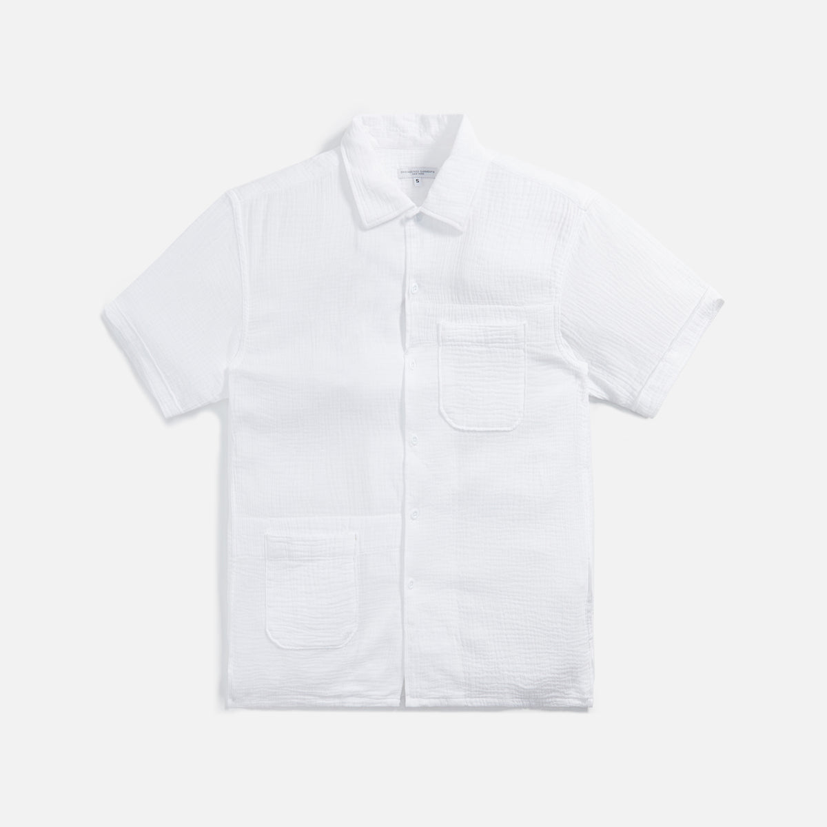 Engineered Garments Camp Shirt Cotton Crepe - White