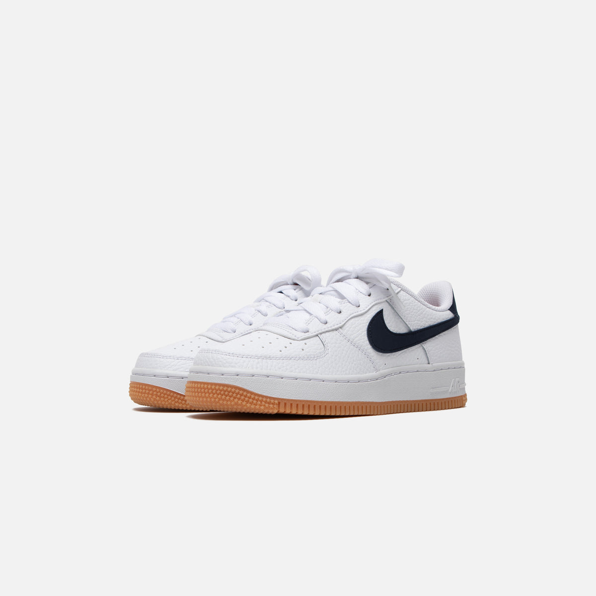 Nike Grade School Air Force 1 - White / Obsidian / University Red / Gum