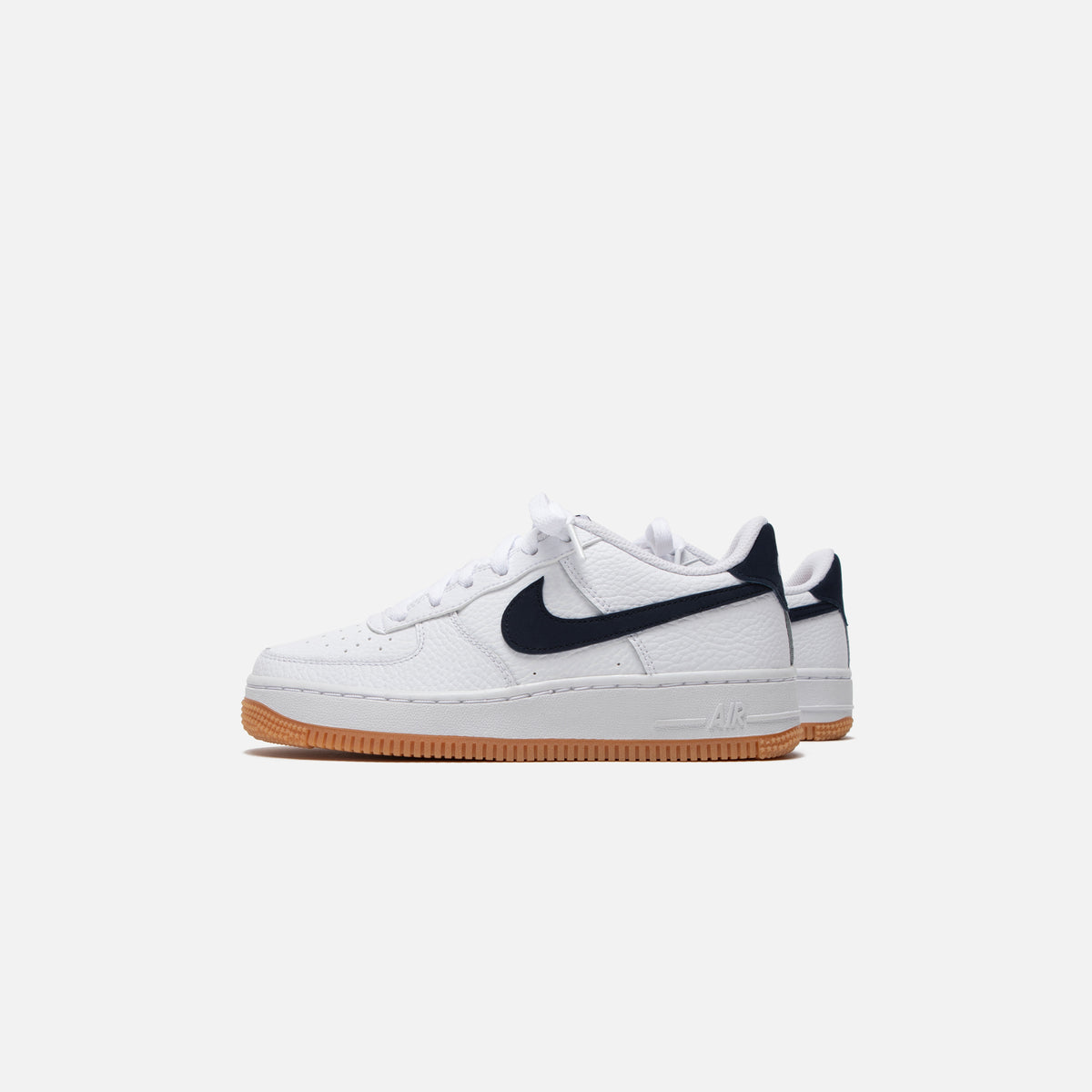 Nike Grade School Air Force 1 - White / Obsidian / University Red / Gum