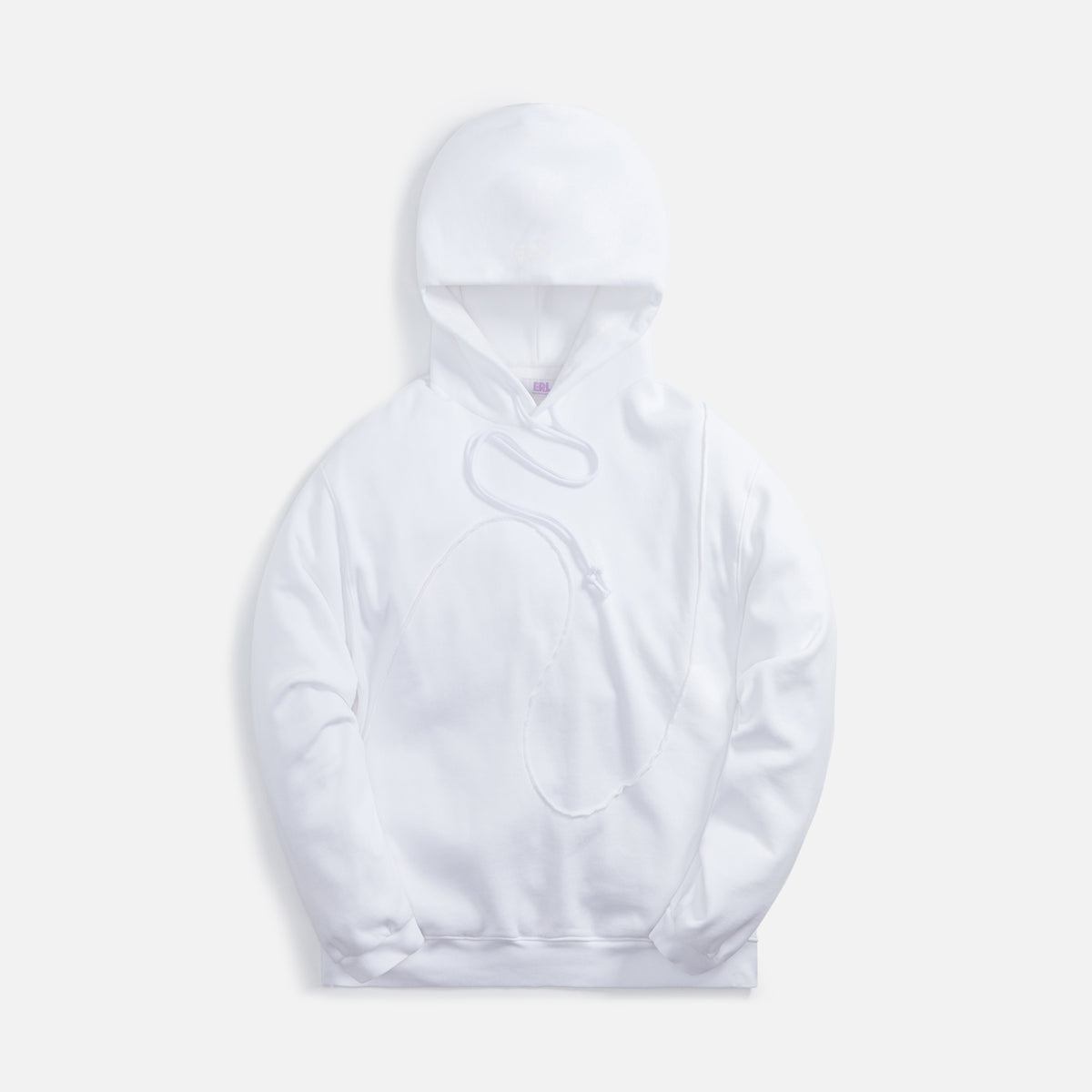 ERL Unisex Wave Hoodie Knit Optic - White