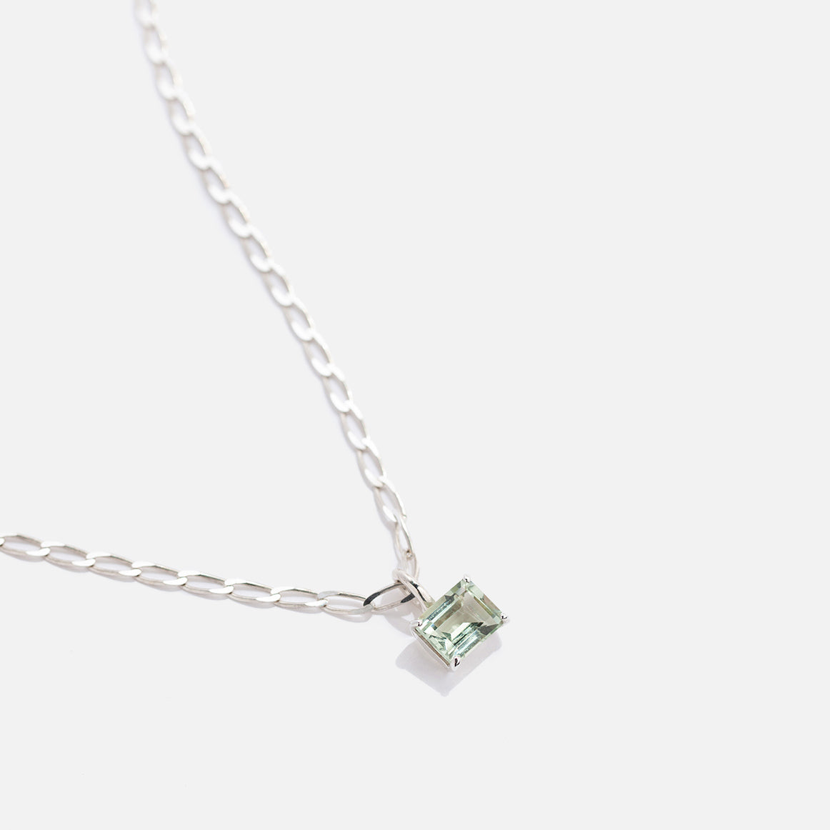 Faris Gem Necklace - Silver