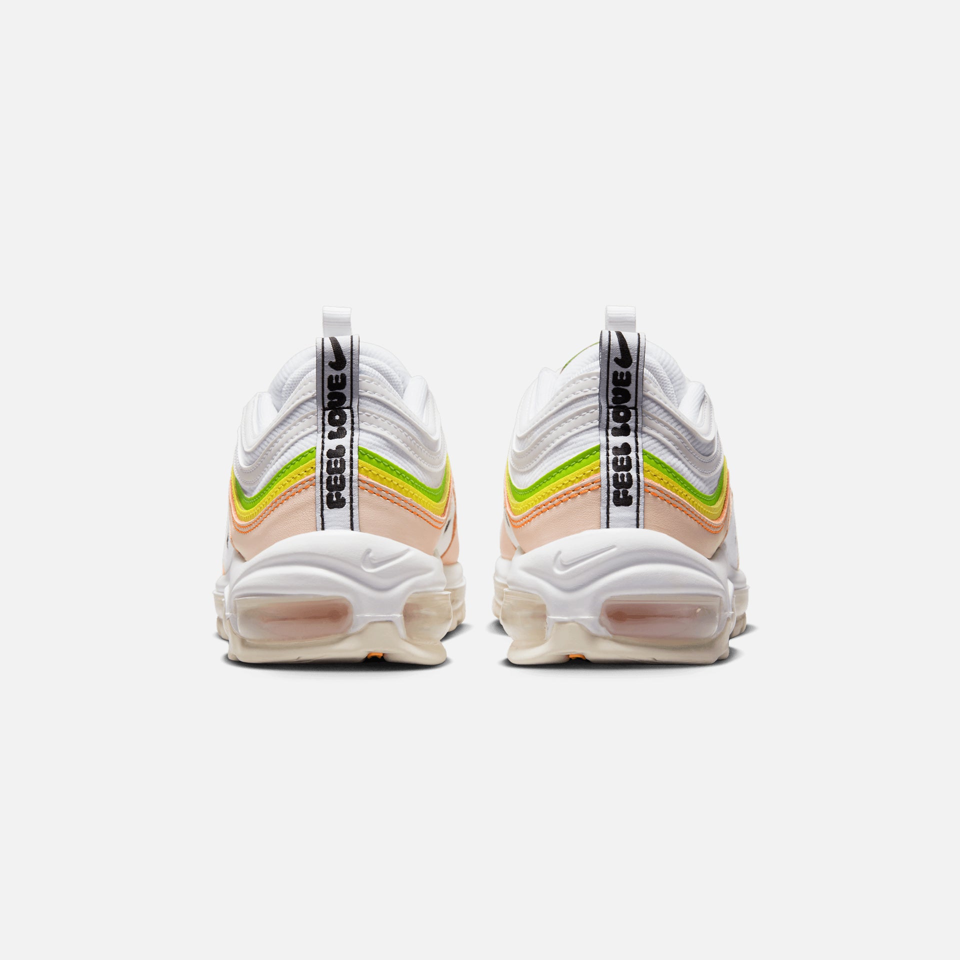 Nike WMNS Air Max 97 - White / Black / Pearl Pink / Action Green