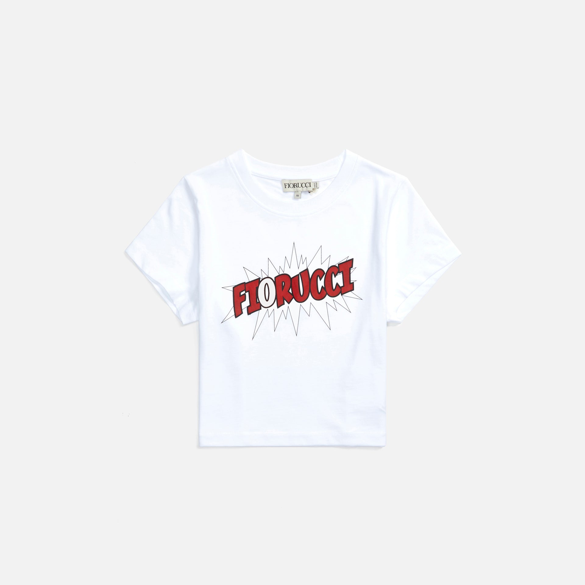 Fiorucci Bang Shrunken Tee - White