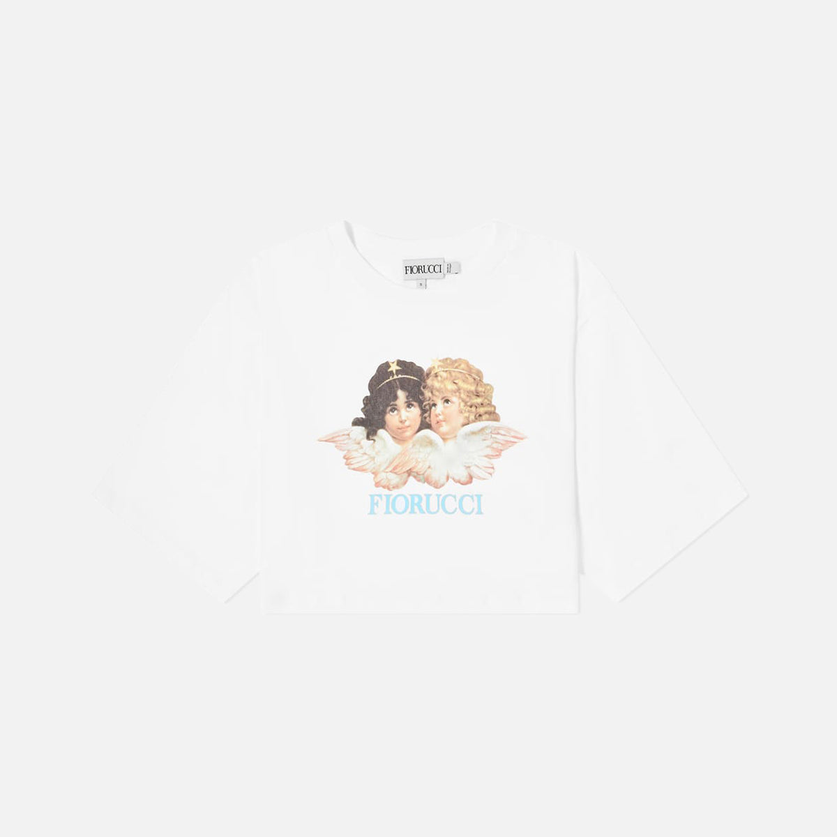 Fiorucci Vintage Angels Cropped Tee - White