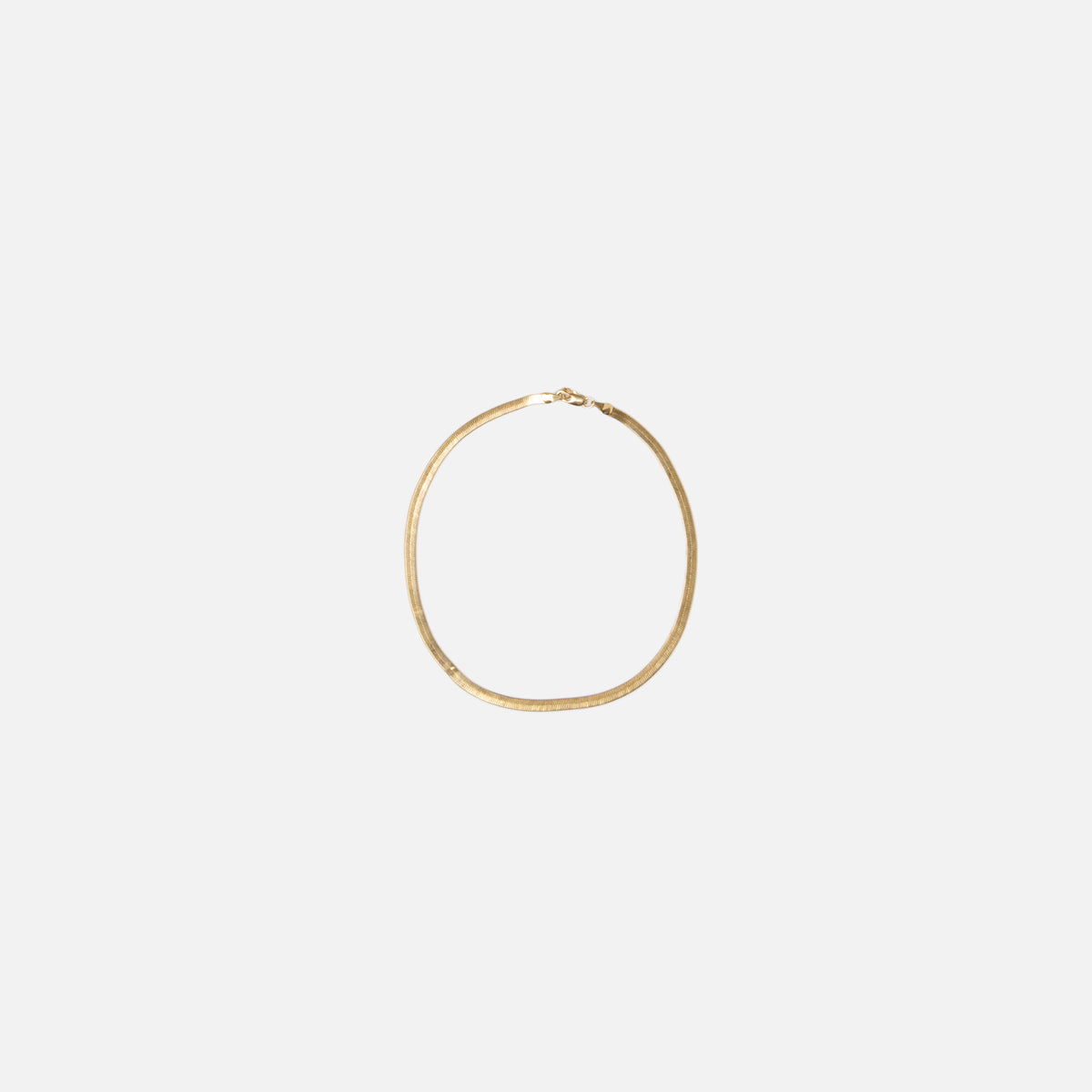 Fallon Liquid Herringbone Choker - Gold