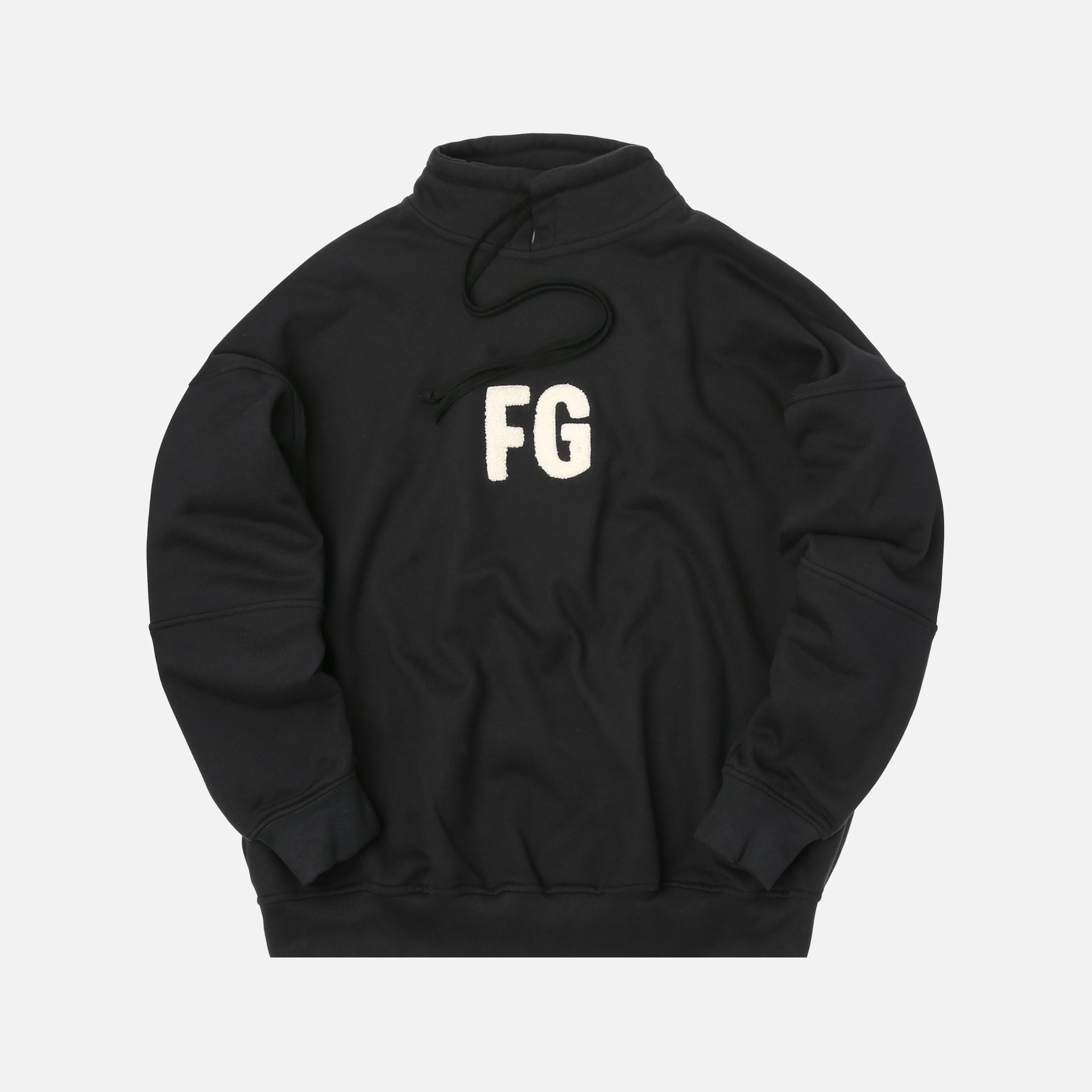 Fear of God Mock Neck FG Pullover - Black