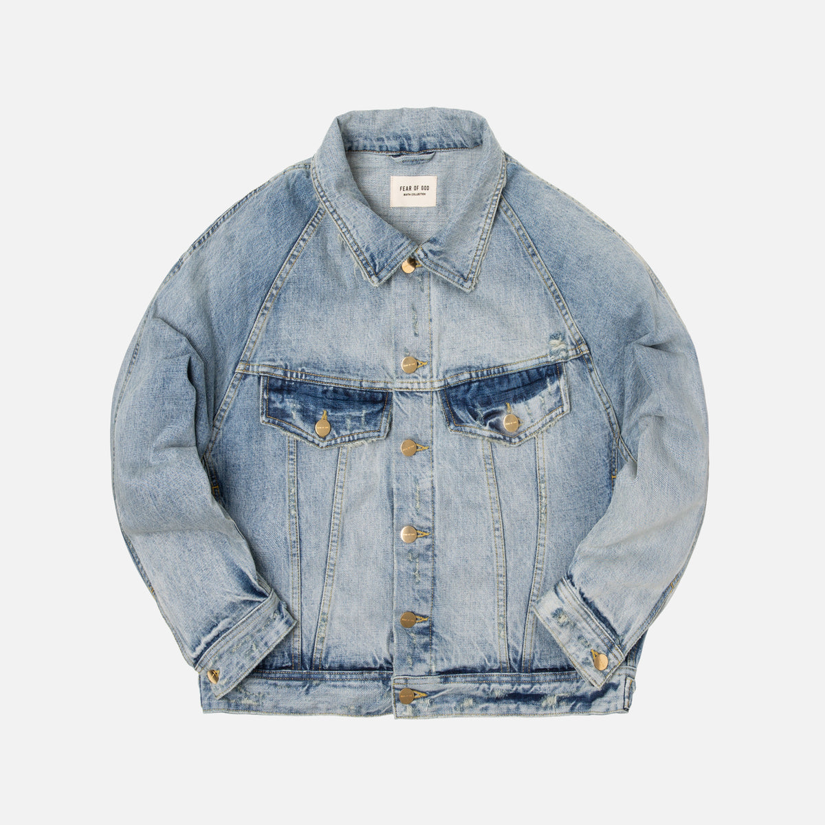 Fear of God Trucker Jacket - Vintage Indigo