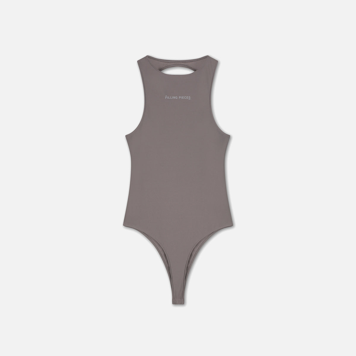Filling Pieces Female Bodysuit - Charcoal Grey