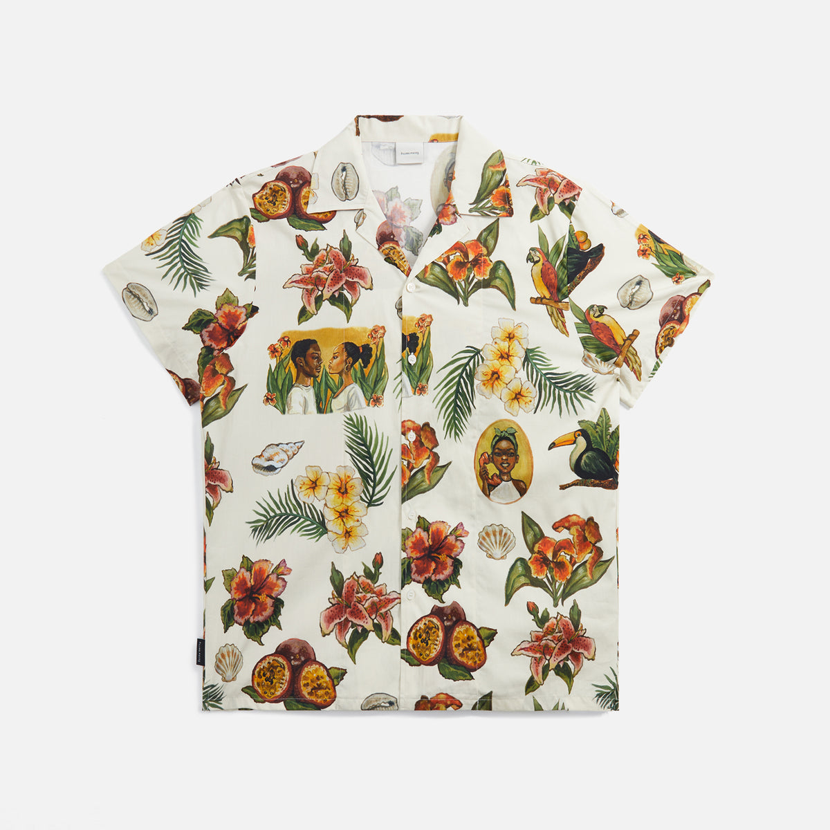 Filling Pieces Resort Shirt - Parrot Print