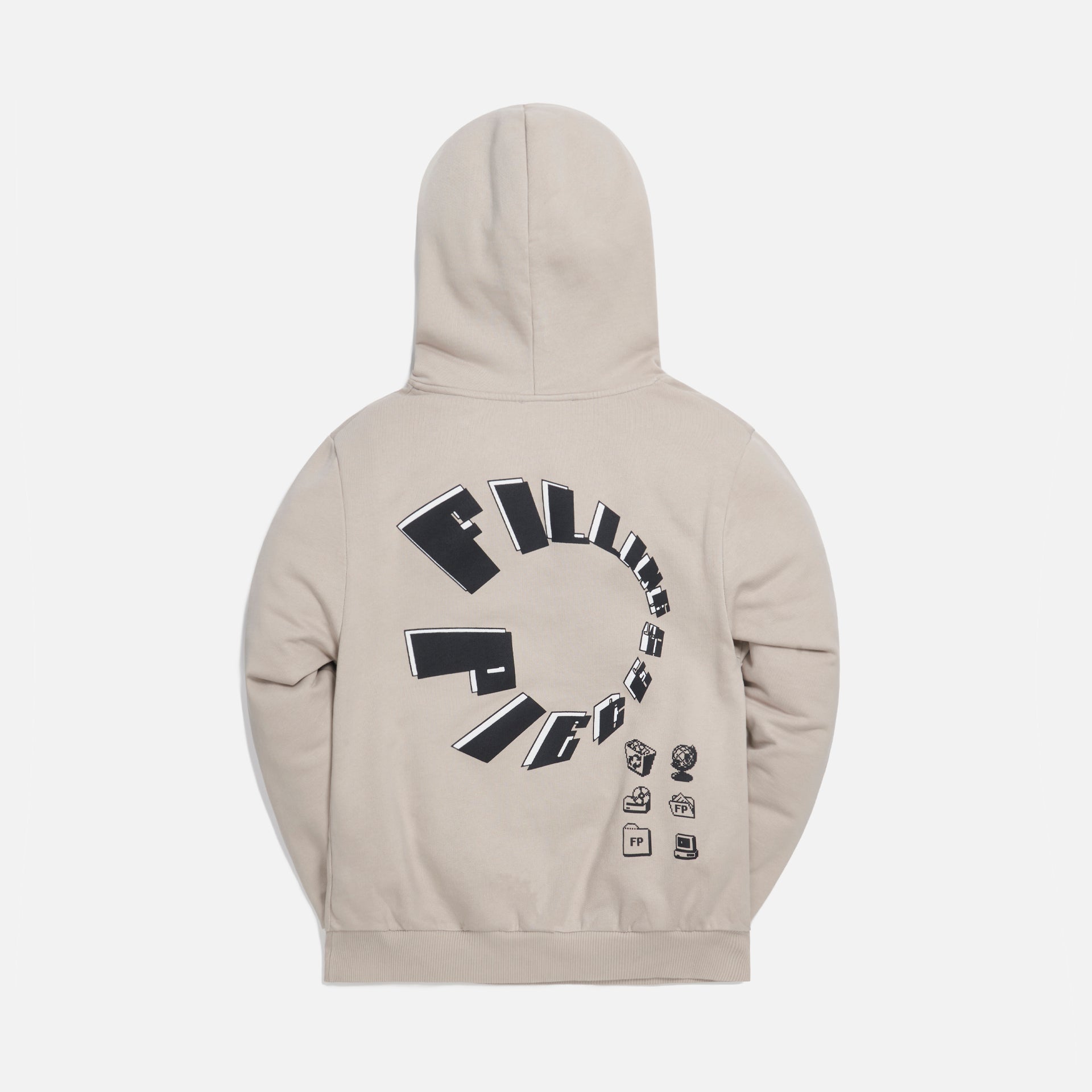 Filling Pieces Graphic Hoodie FP Circle - Grey