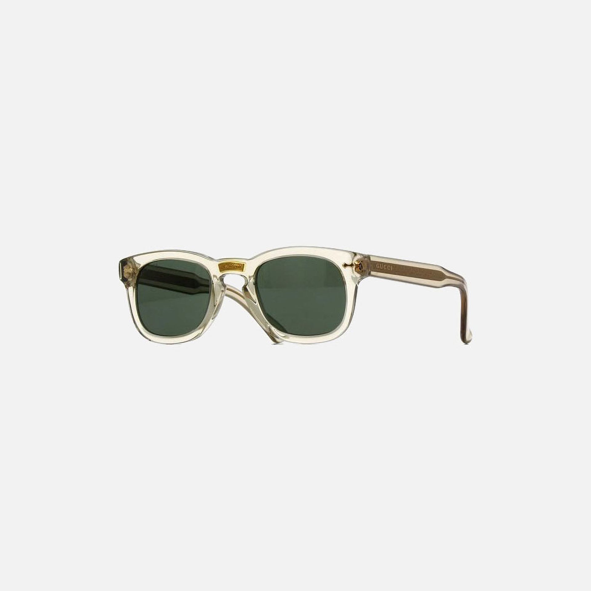 Gucci Transparent Acetate Sunglasses - Gold Green