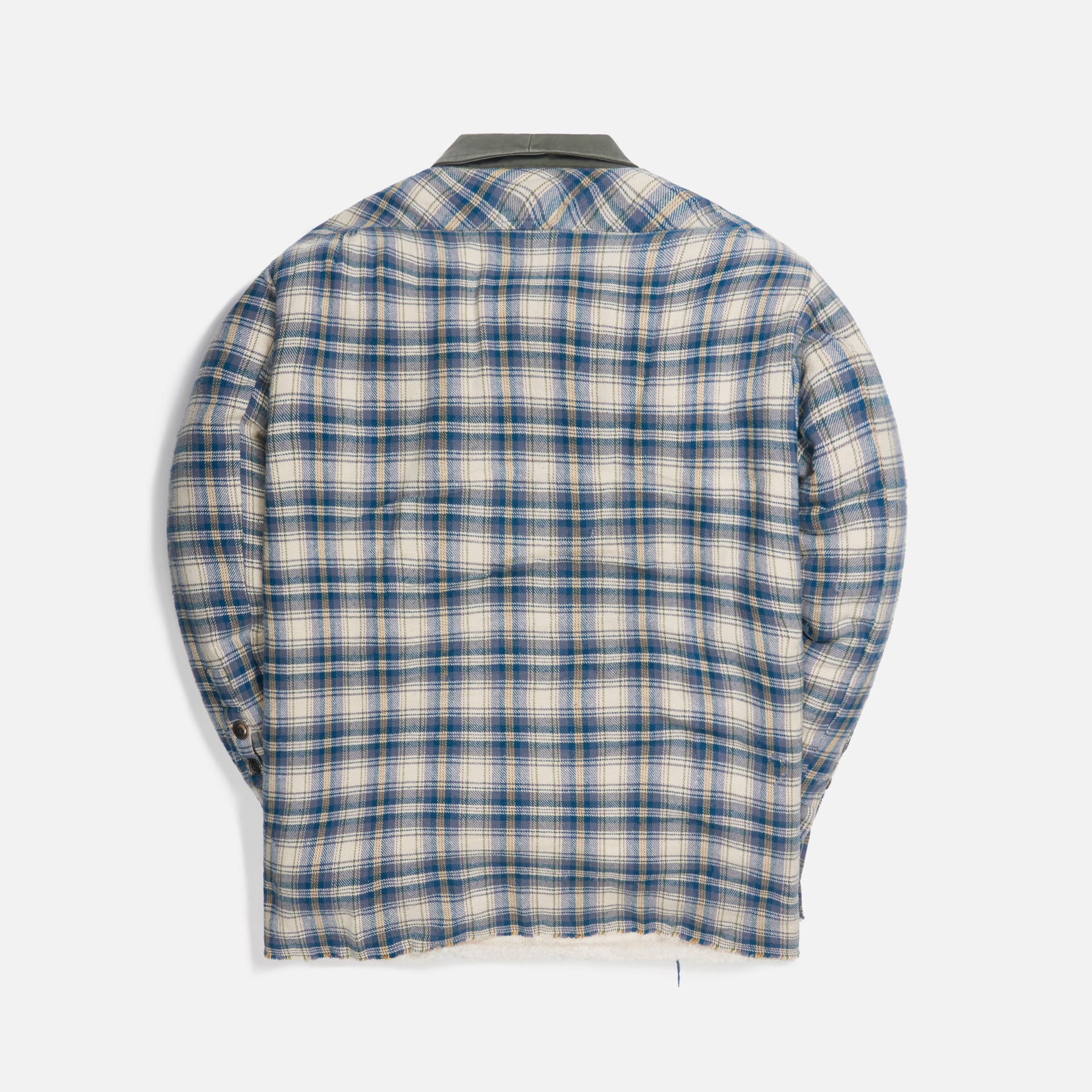 Greg Lauren Army Front Boxy Work Jacket - Cream / Navy