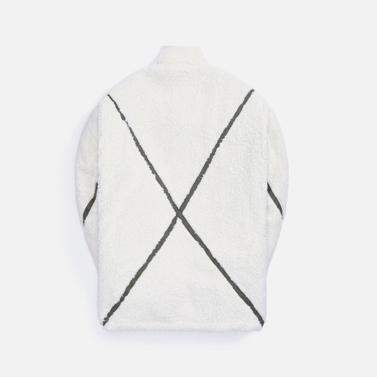 Greg Lauren Sherpa Shawl Collar - Cream