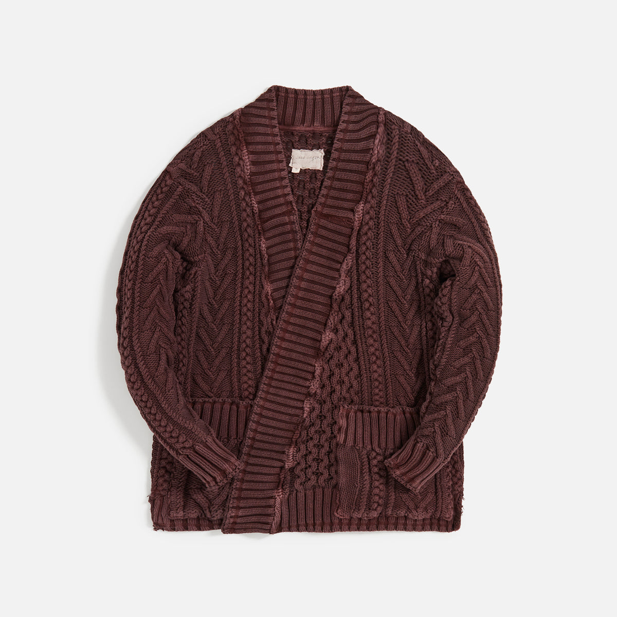 Greg Lauren Fisherman GL1 Cardigan - Cocoa