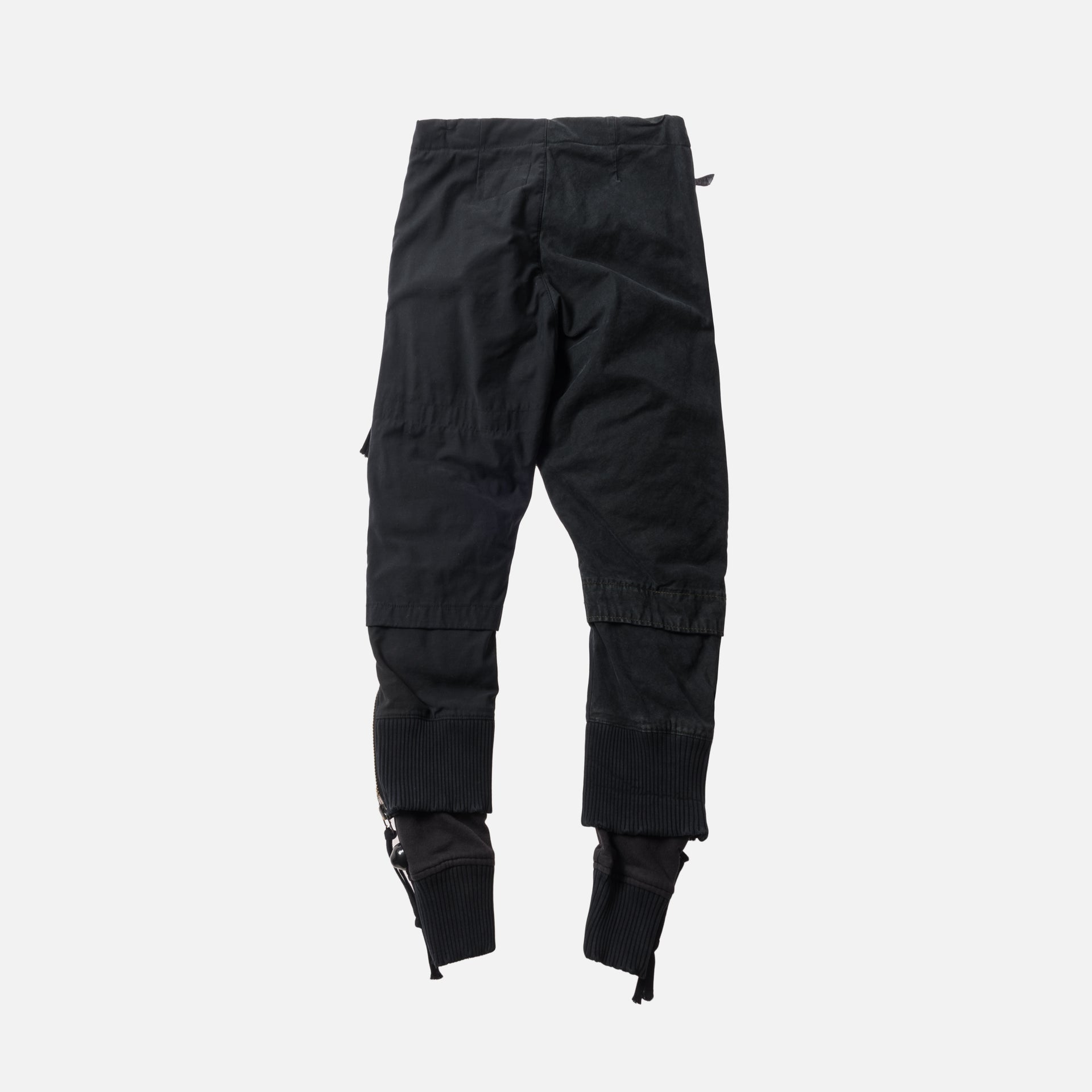 Greg Lauren Army Jacket Fleece Zipper Lounge Pant - Black