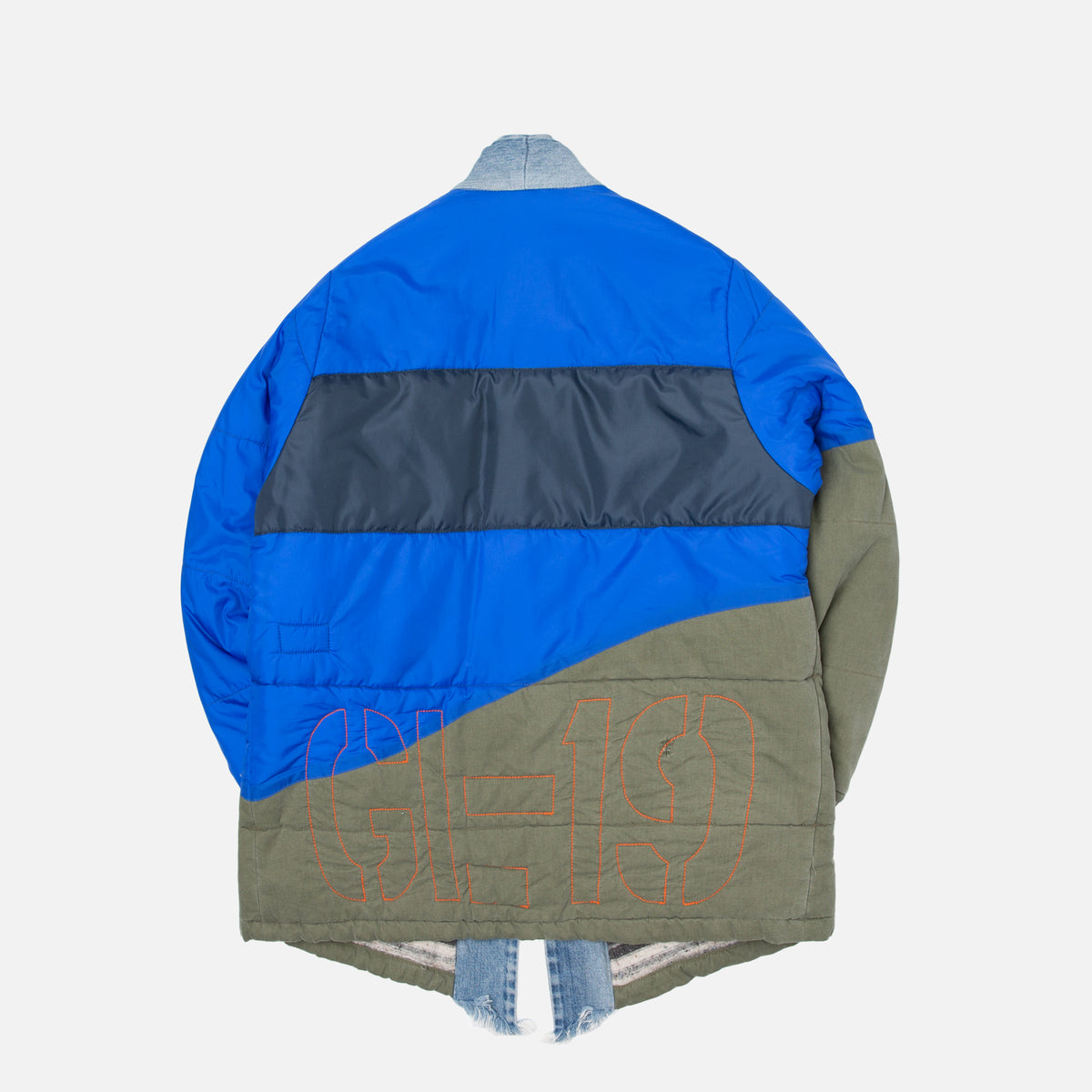 Greg Lauren 50/50 Nylon Puffy GL1 - Blue / Army
