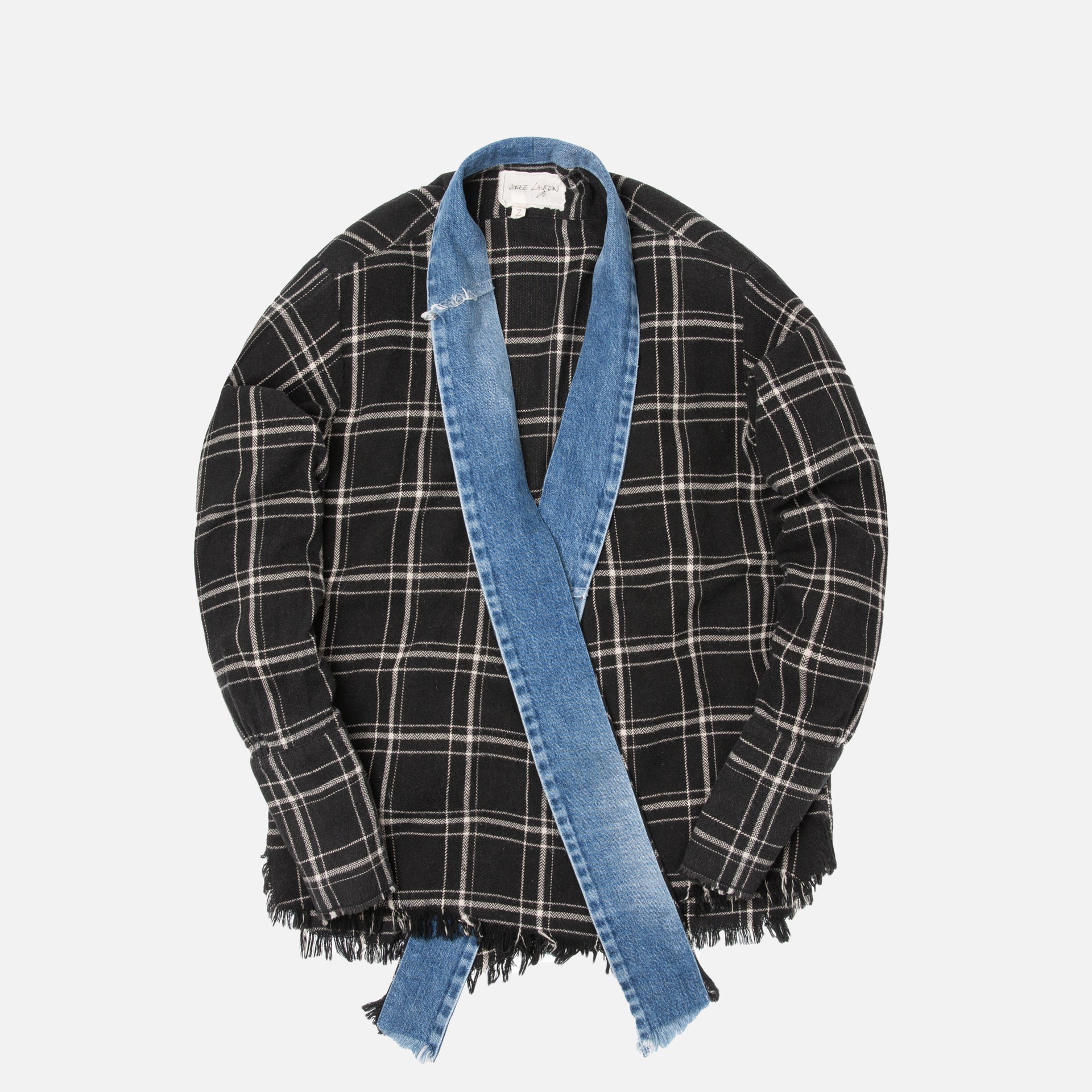 Greg Lauren Plaid GL1 - Black