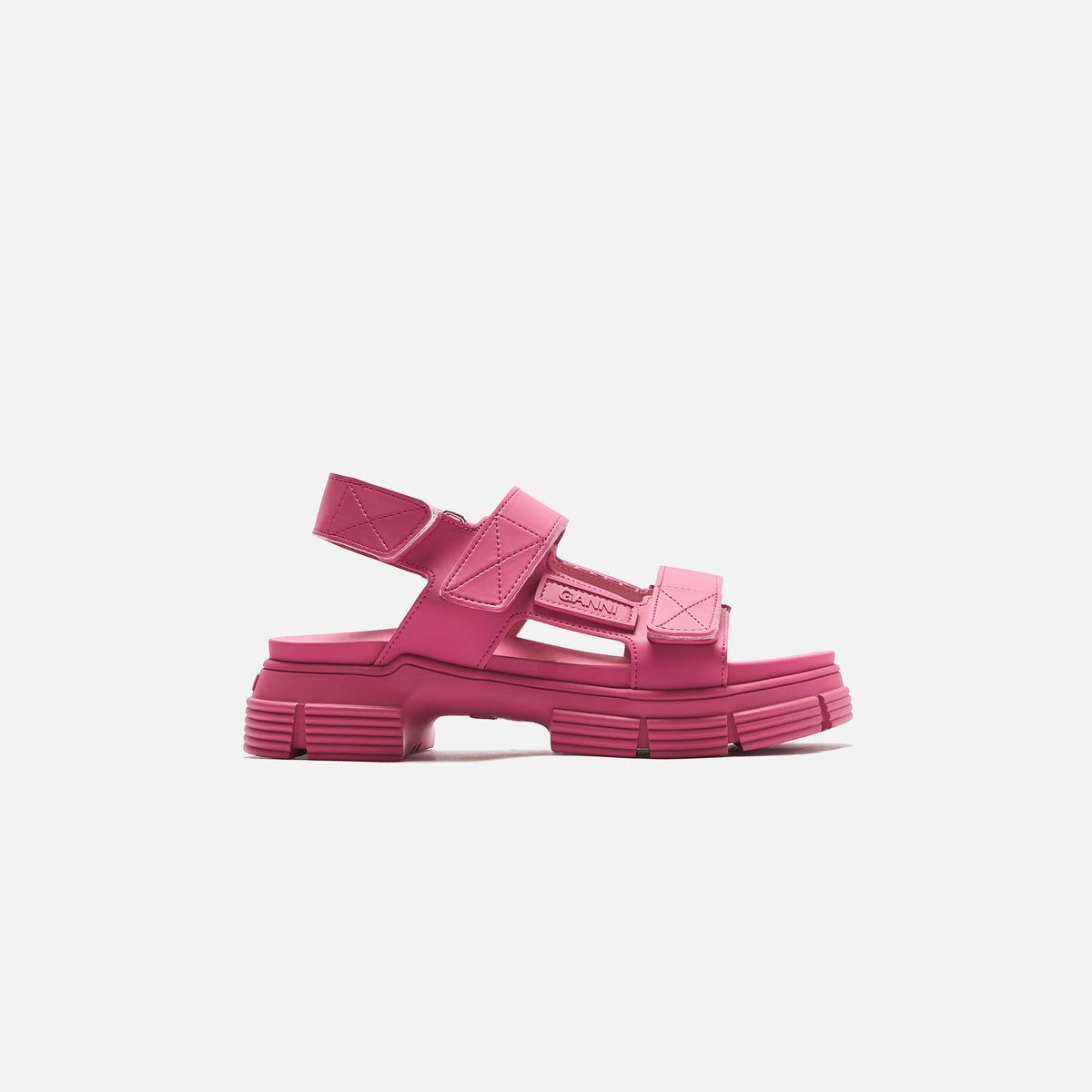 Ganni WMNS Rubber Sandal - Shocking Pink