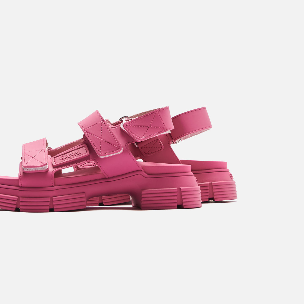 Ganni WMNS Rubber Sandal - Shocking Pink