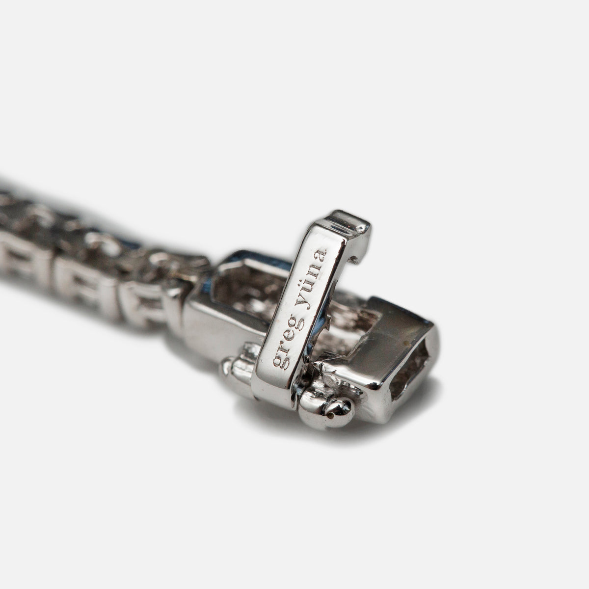 Greg Yuna 5 Pointer Tennis Bracelet - White Gold