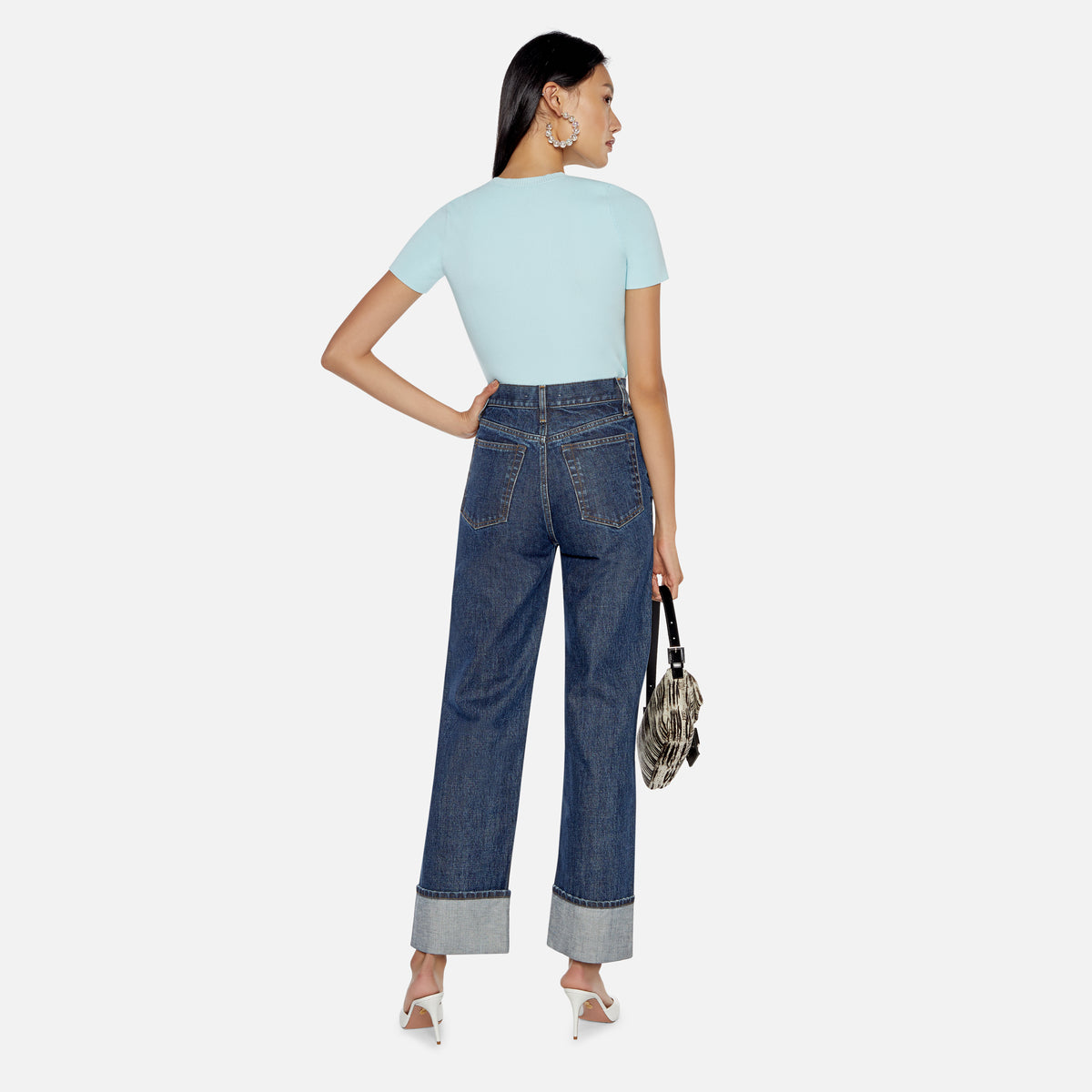 Helmut Lang Fem Hi Straight - Dark Stone Wash