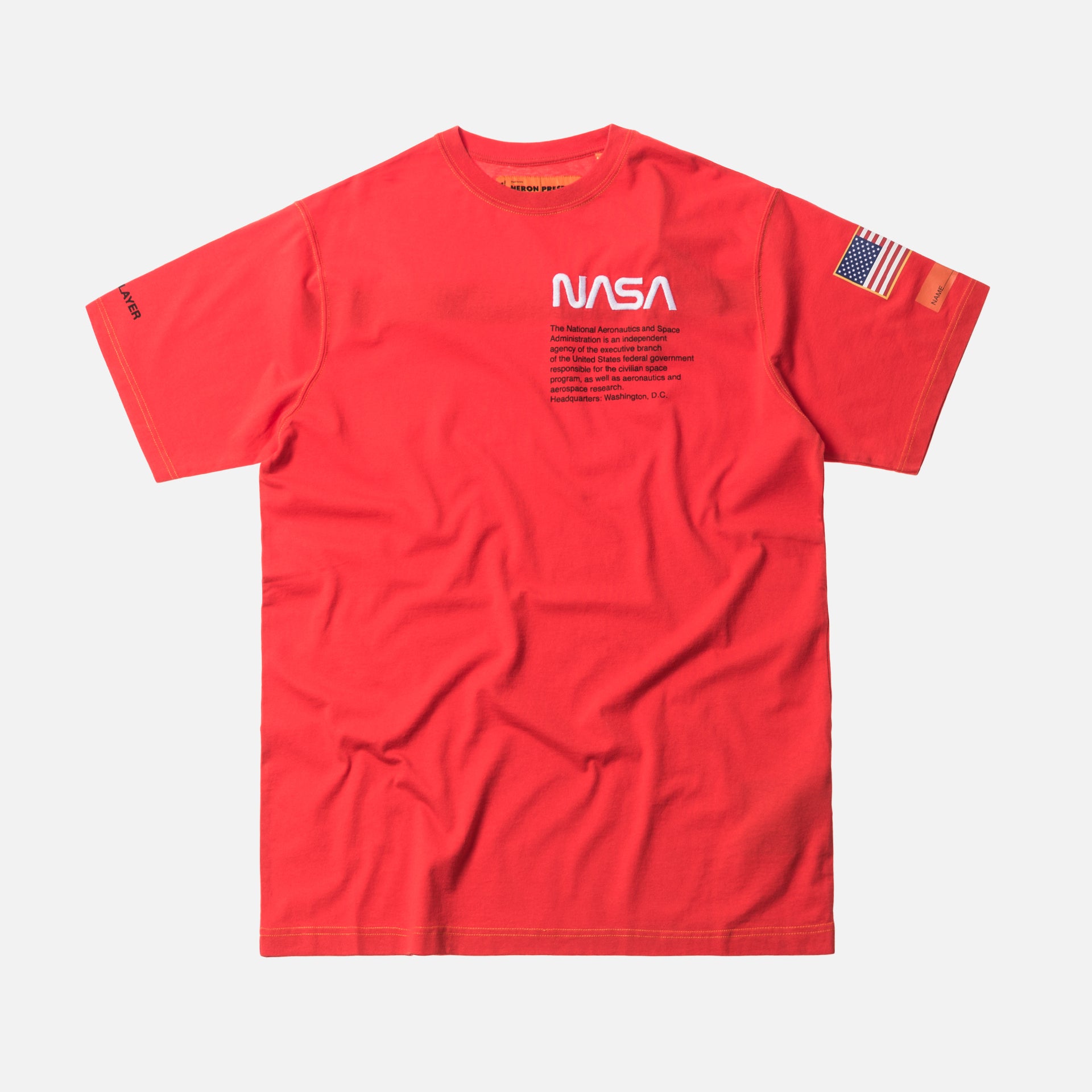 Heron Preston x NASA Jersey Tee - Red / Orange