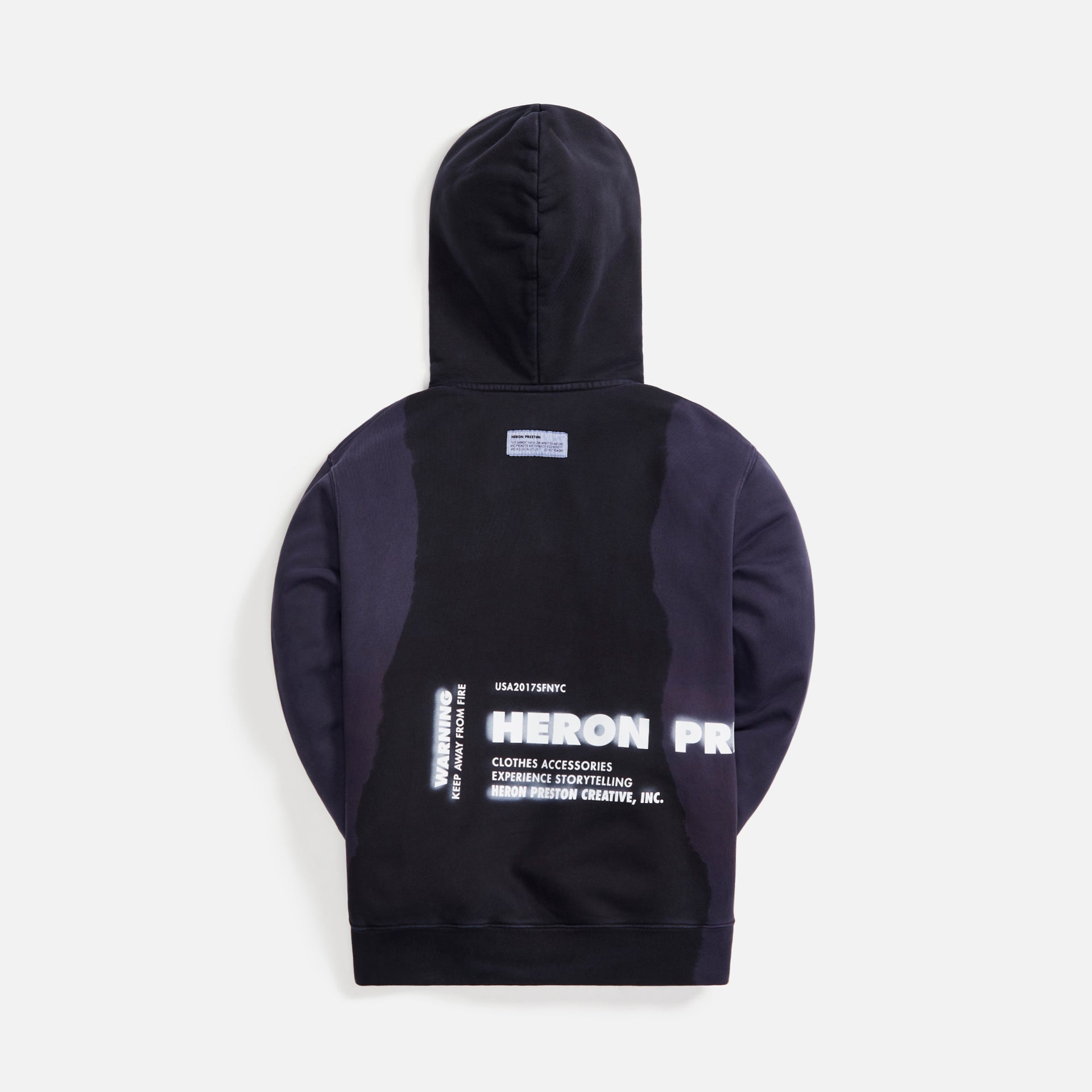 Heron Preston Caterpillar Power Hoodie - Black / Yellow