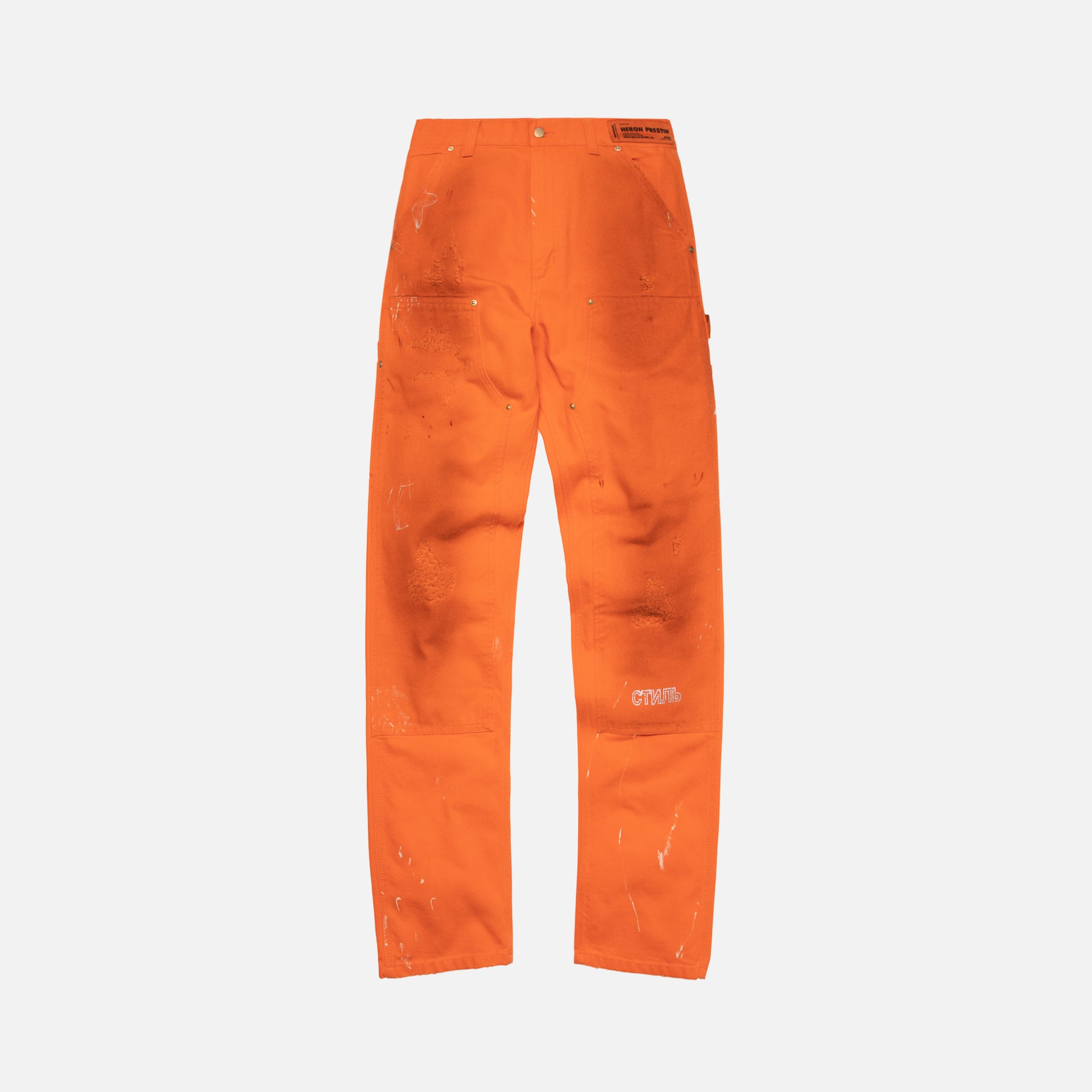 Heron Preston x Carhartt Pants - Orange Crystal