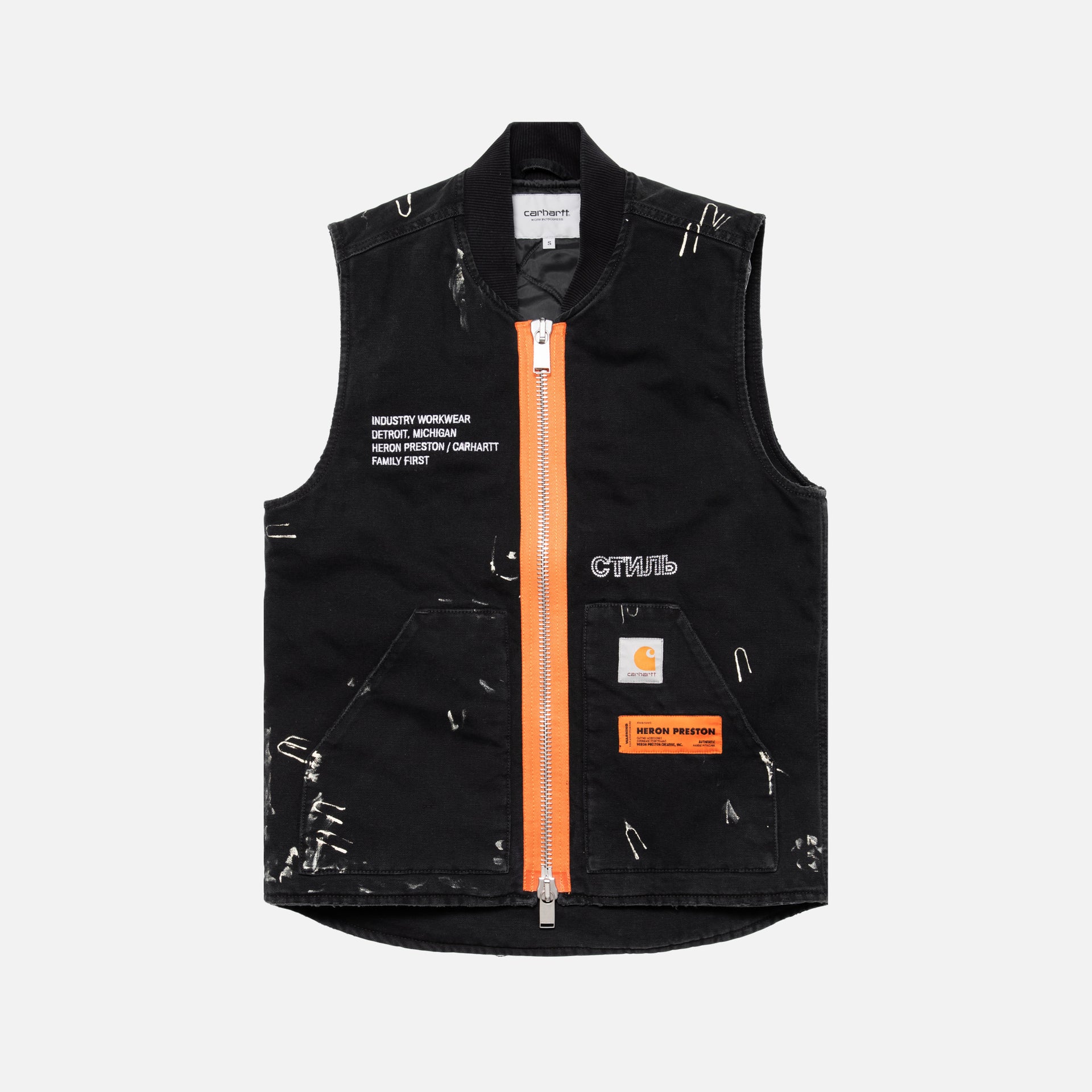 Heron Preston x Carhartt Vest - Black Crystal